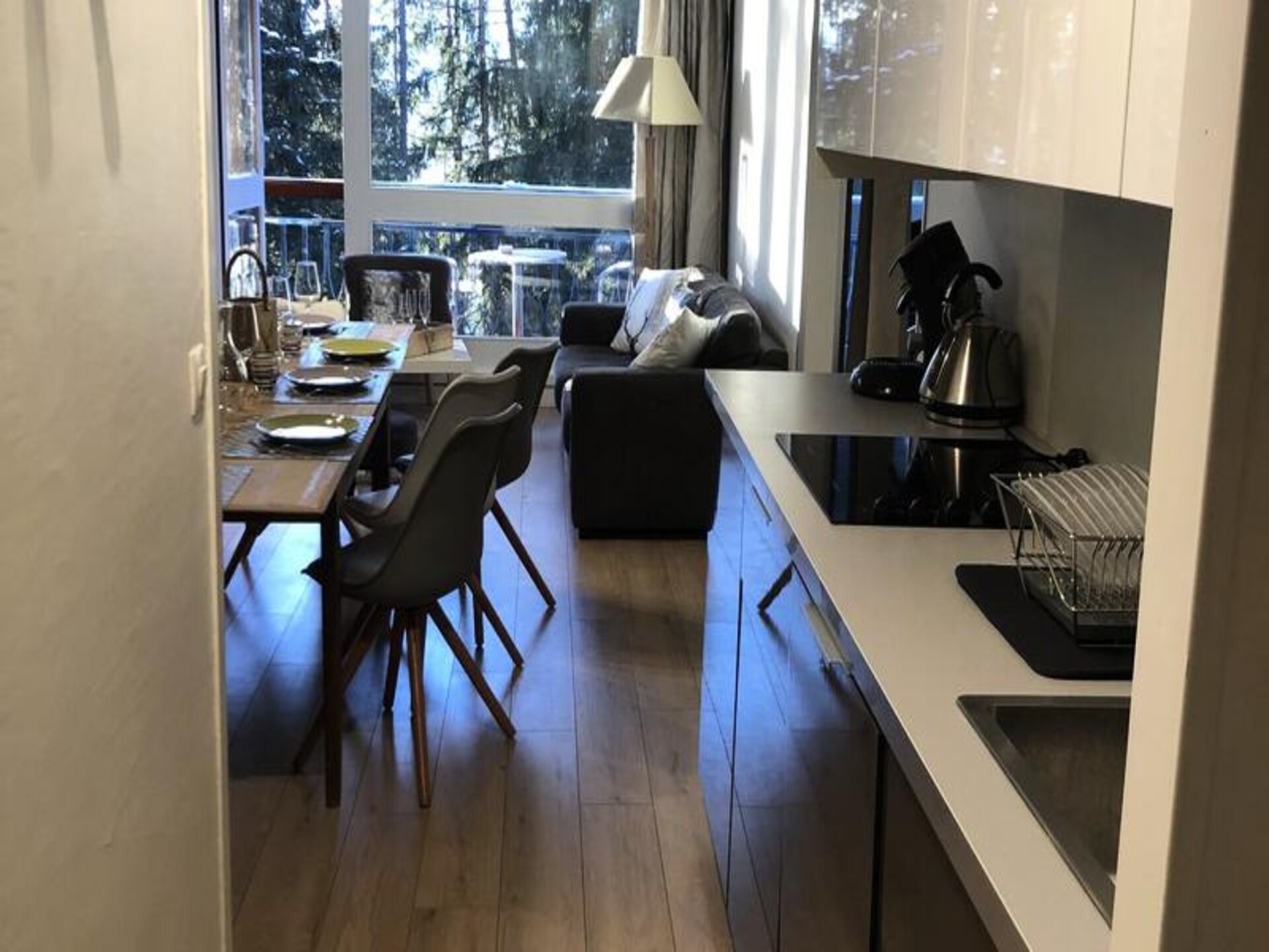 Ruim 8-persoons appartement op de piste in Les Arcs 1800 met panoramisch balkon - foto 8