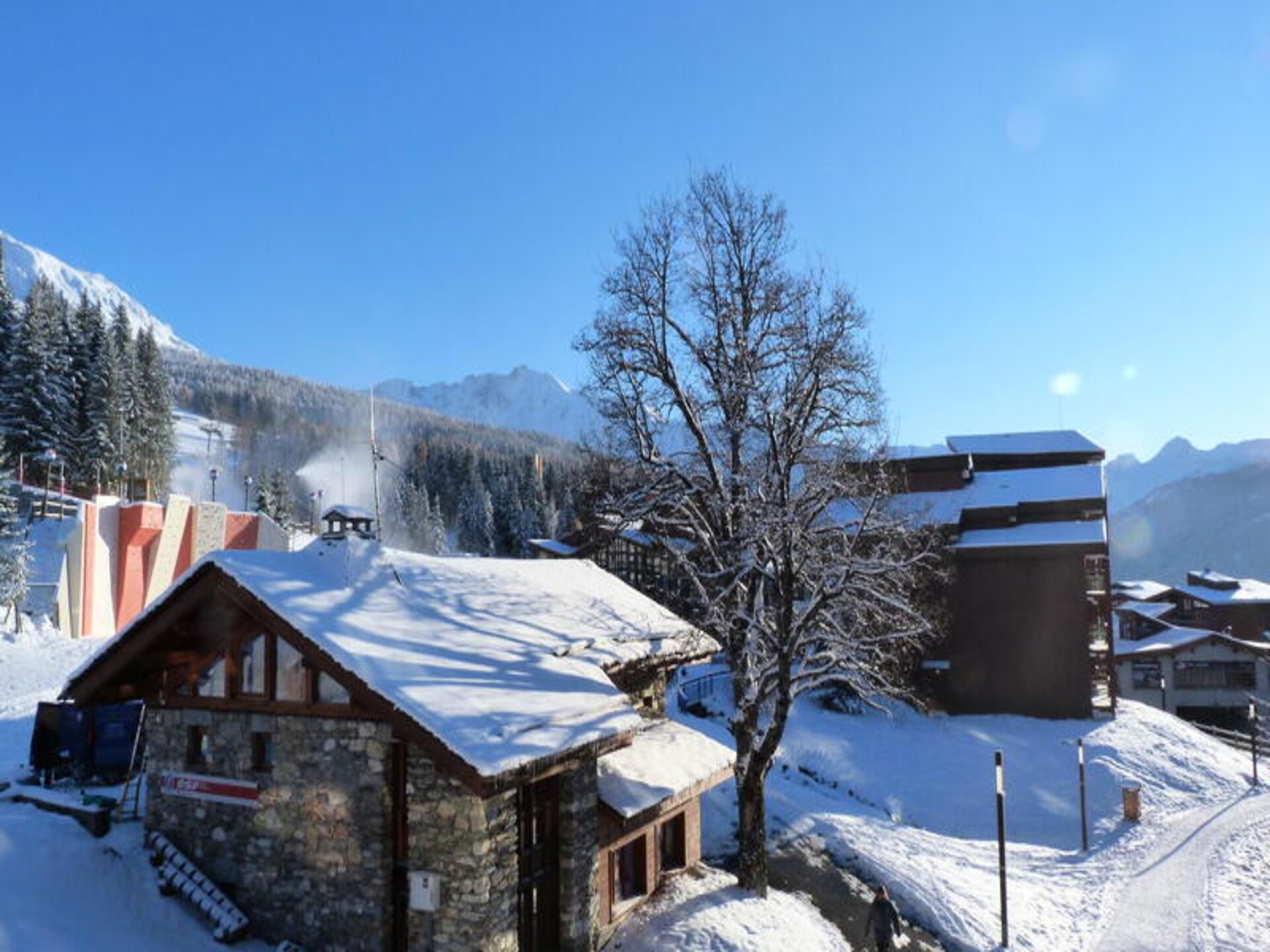Knus appartement op de piste in Les Arcs 1800 met panoramisch bergzicht - foto 10