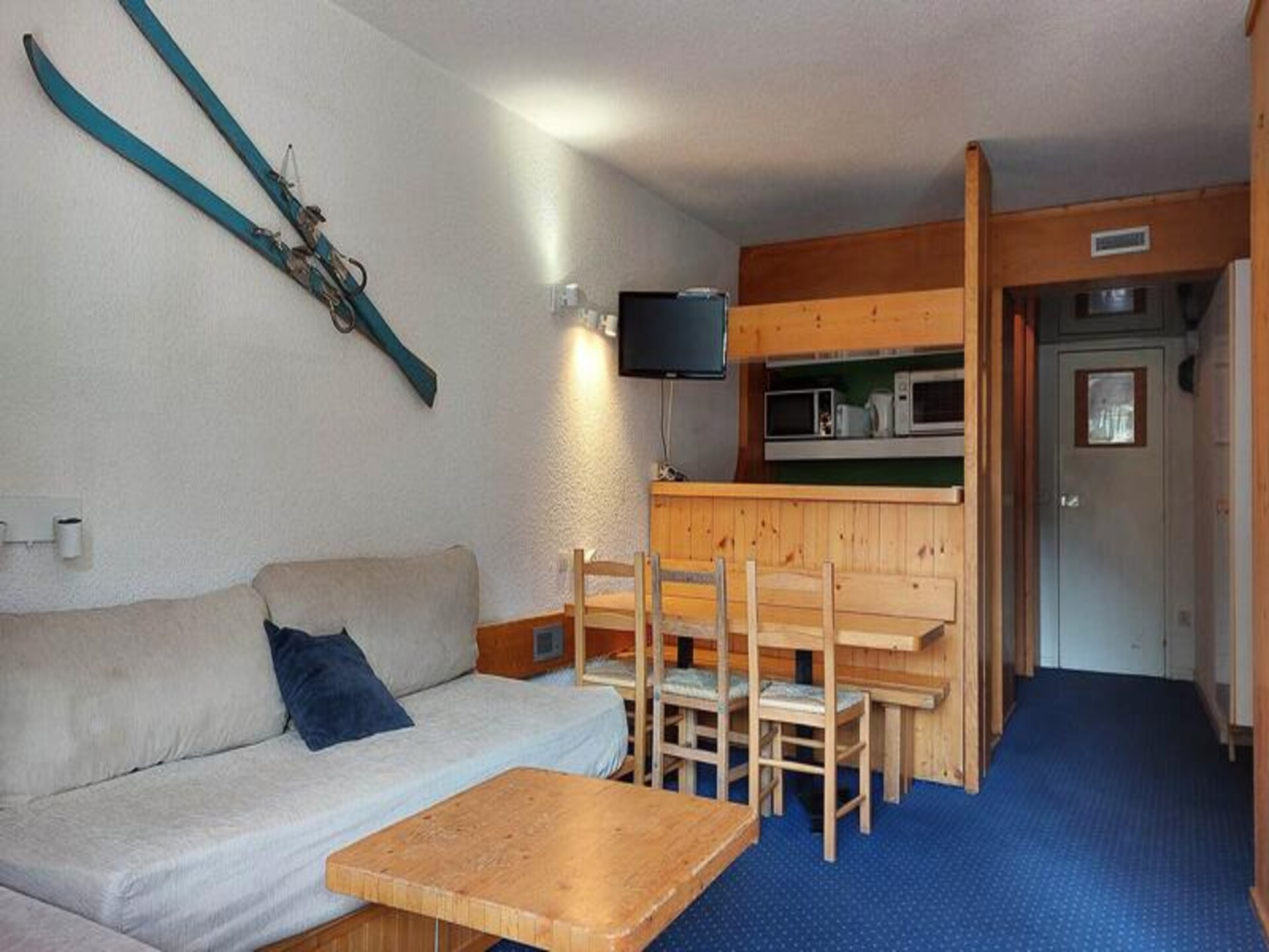 Knus appartement op de piste in Les Arcs 1800 met panoramisch bergzicht - foto 11