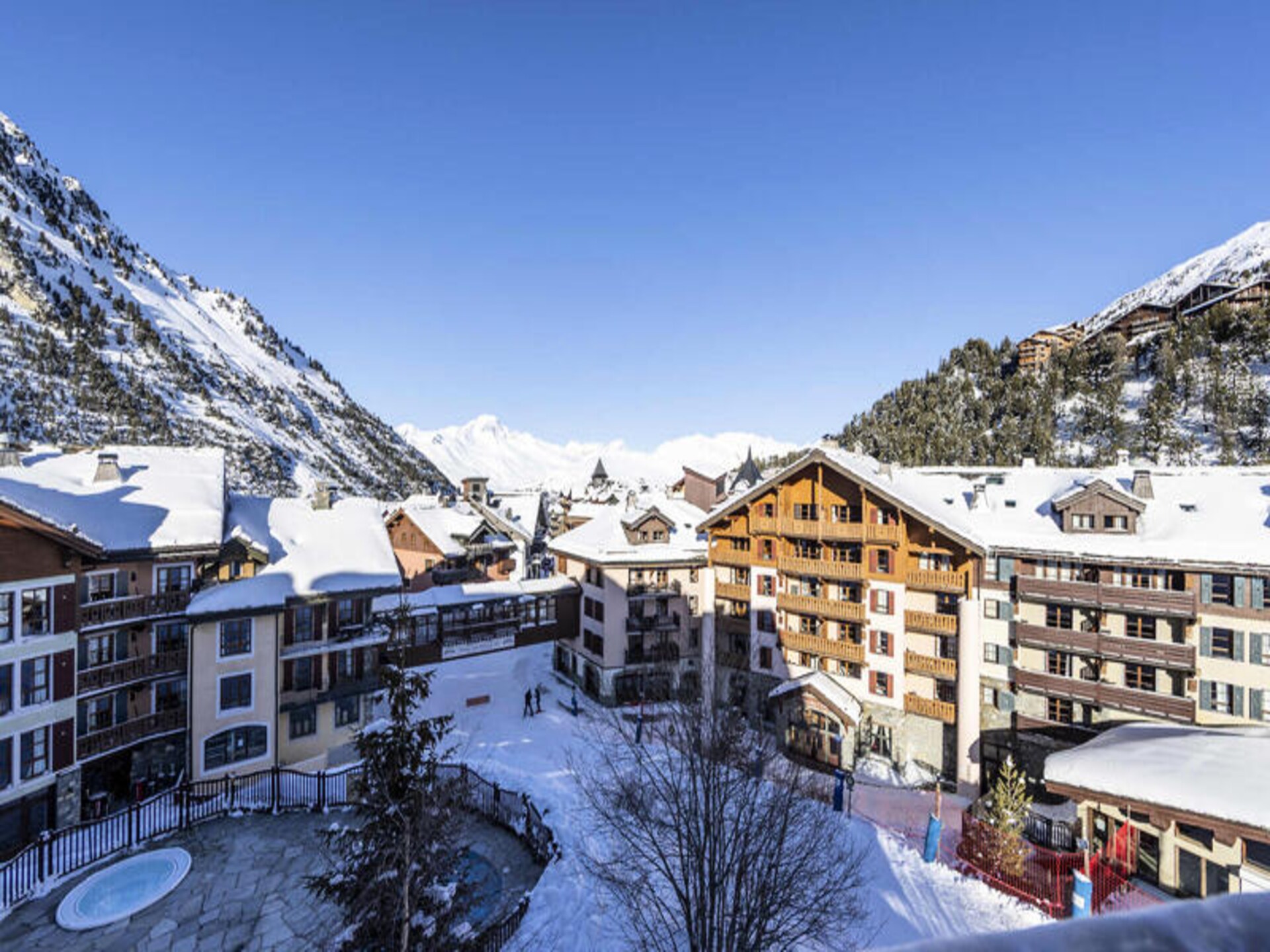 Ski-in/ski-out appartement Arc 1950 met wellness, zwembad en Mont Blanc uitzicht - foto 12