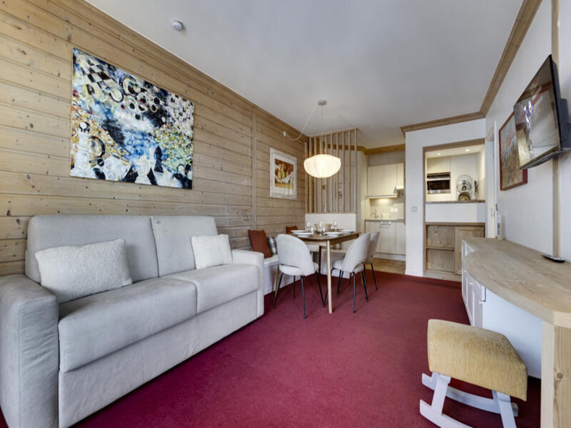 Ski-in/ski-out appartement Arc 1950 met wellness, zwembad en Mont Blanc uitzicht - foto 14