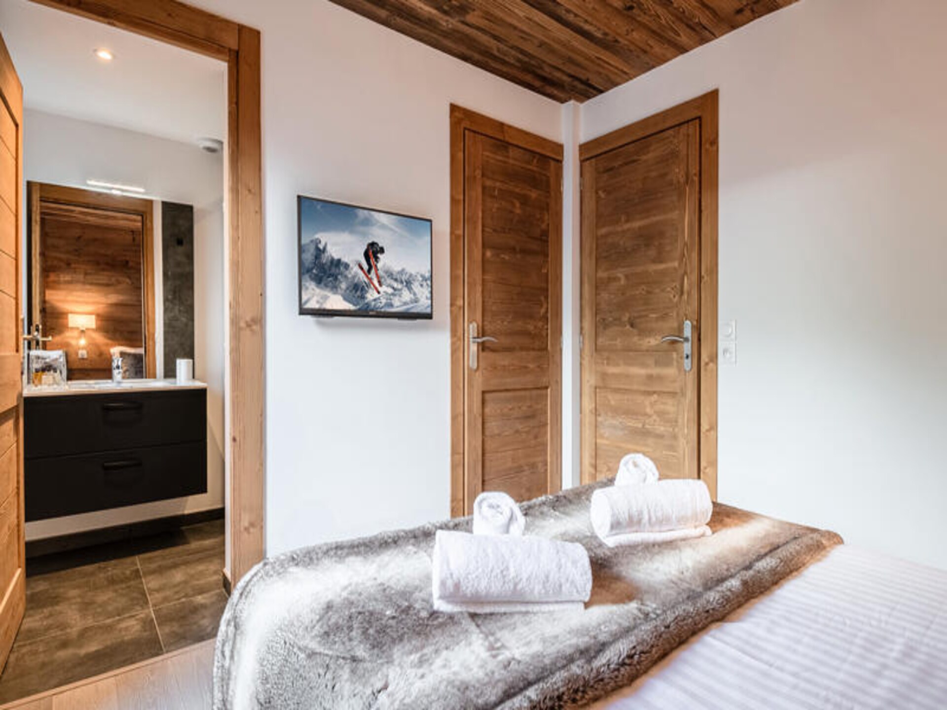 Duplex appartement in Chamonix met balkon aan rivier de Brévent, 77m², 6 pers. - foto 11