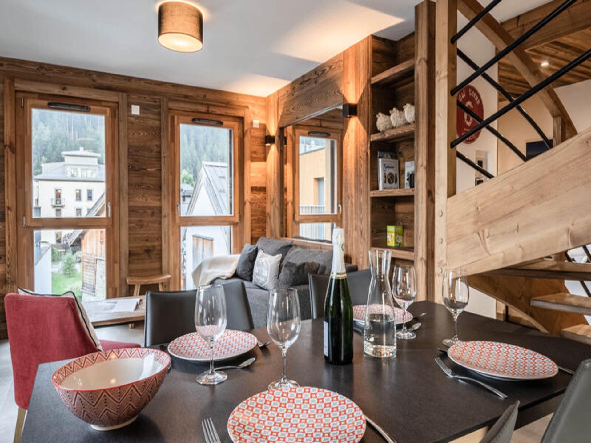 Duplex appartement in Chamonix met balkon aan rivier de Brévent, 77m², 6 pers. - foto 13
