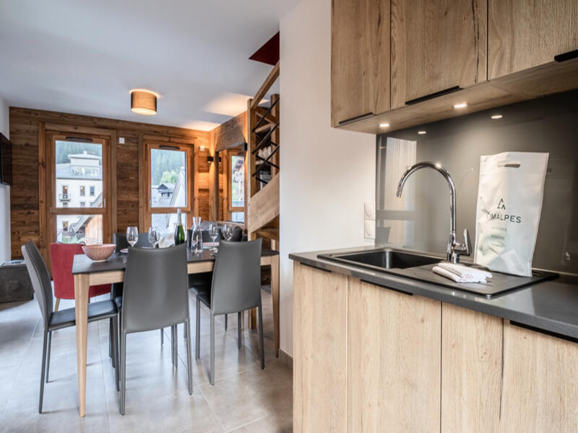 Duplex appartement in Chamonix met balkon aan rivier de Brévent, 77m², 6 pers. - foto 15