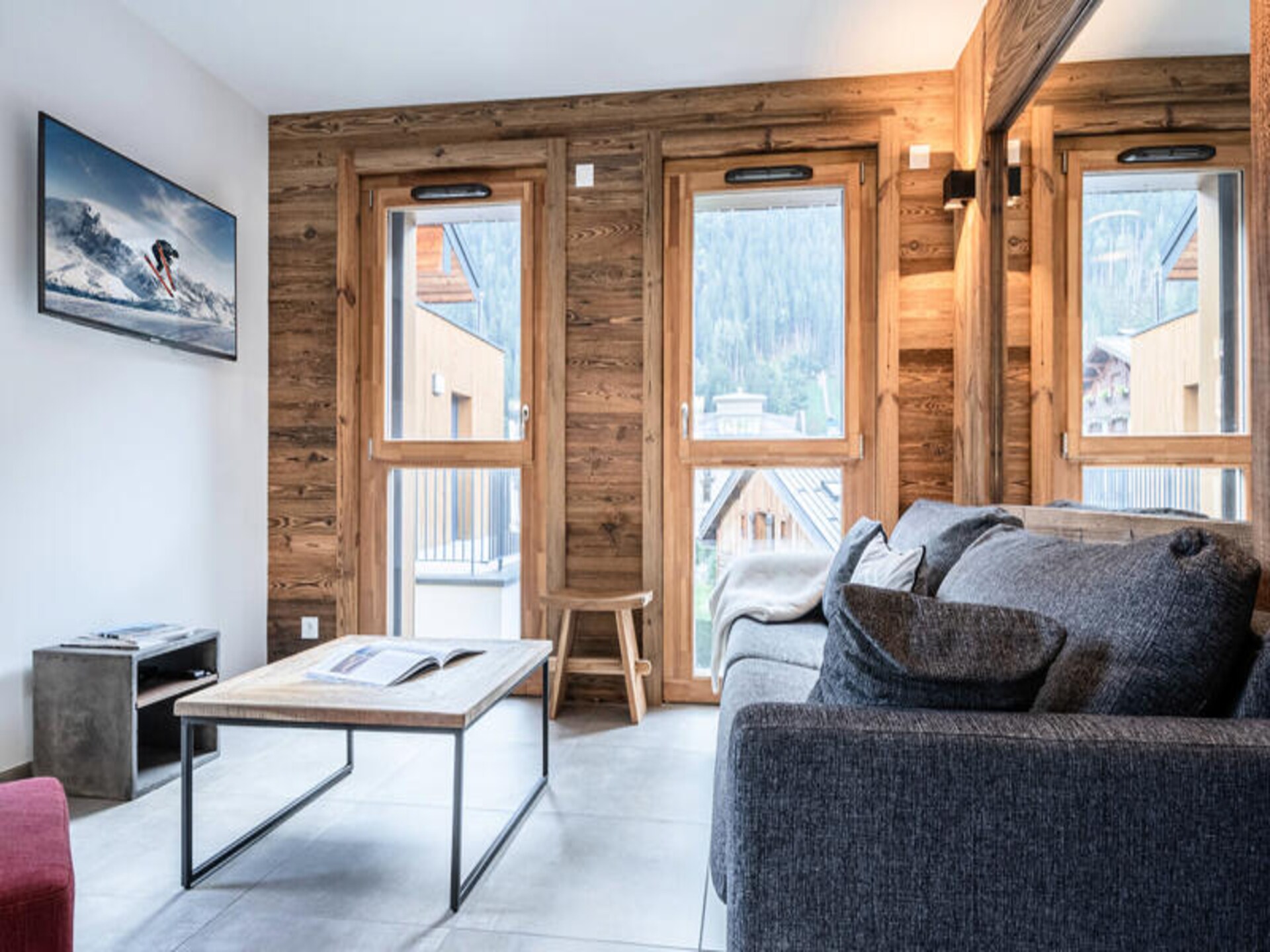 Duplex appartement in Chamonix met balkon aan rivier de Brévent, 77m², 6 pers. - foto 16