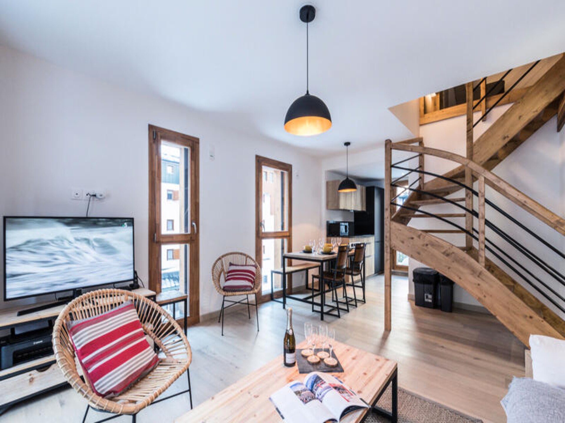 Ruim 3-slaapkamer duplex appartement met balkon en bergzicht in Chamonix - foto 4
