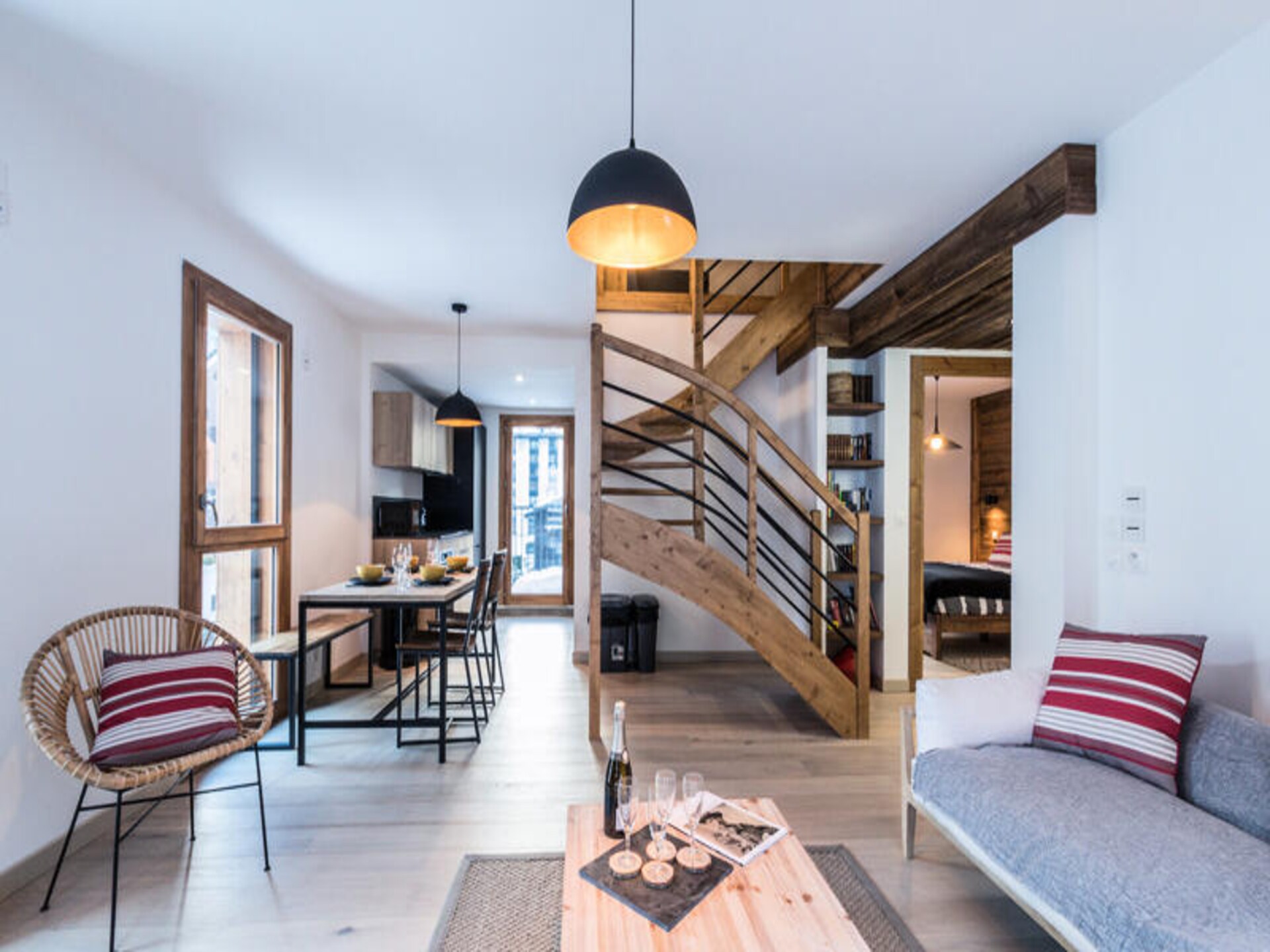 Ruim 3-slaapkamer duplex appartement met balkon en bergzicht in Chamonix - foto 10