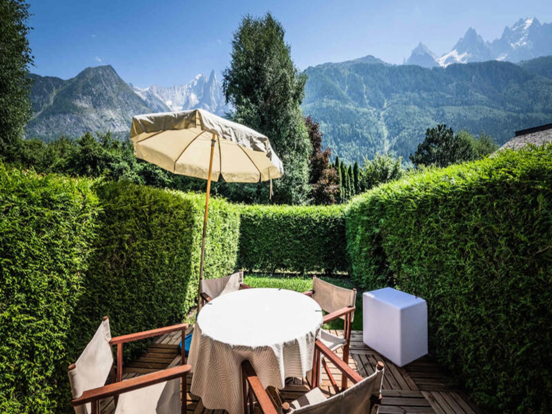 Knus appartement met tuin en uitzicht op Les Drus in Chamonix - foto 8