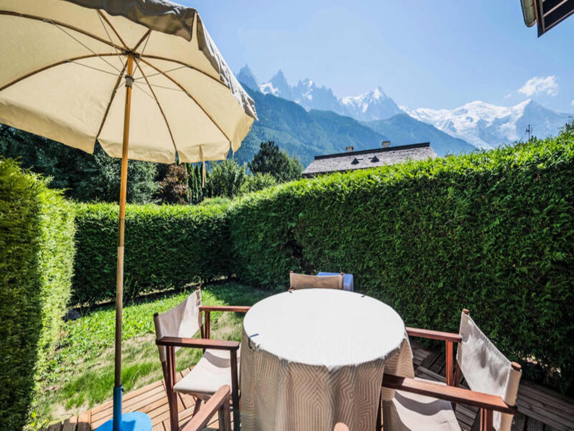 Knus appartement met tuin en uitzicht op Les Drus in Chamonix - foto 9