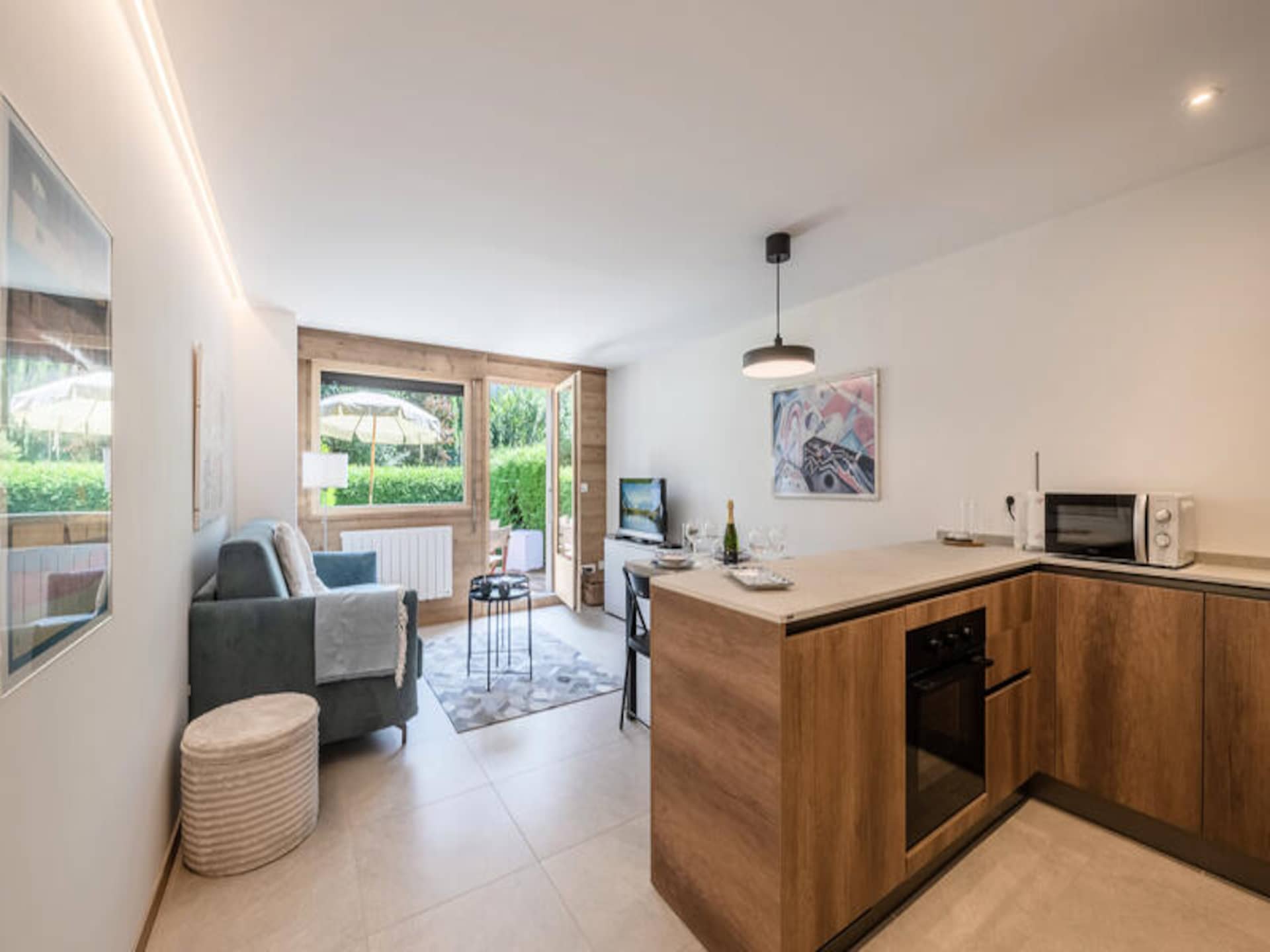 Knus appartement met tuin en uitzicht op Les Drus in Chamonix - foto 13