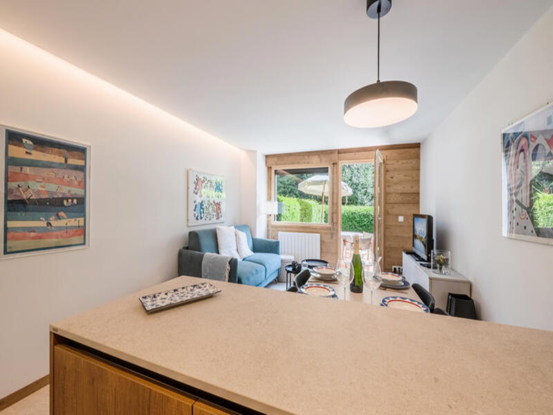 Knus appartement met tuin en uitzicht op Les Drus in Chamonix - foto 15