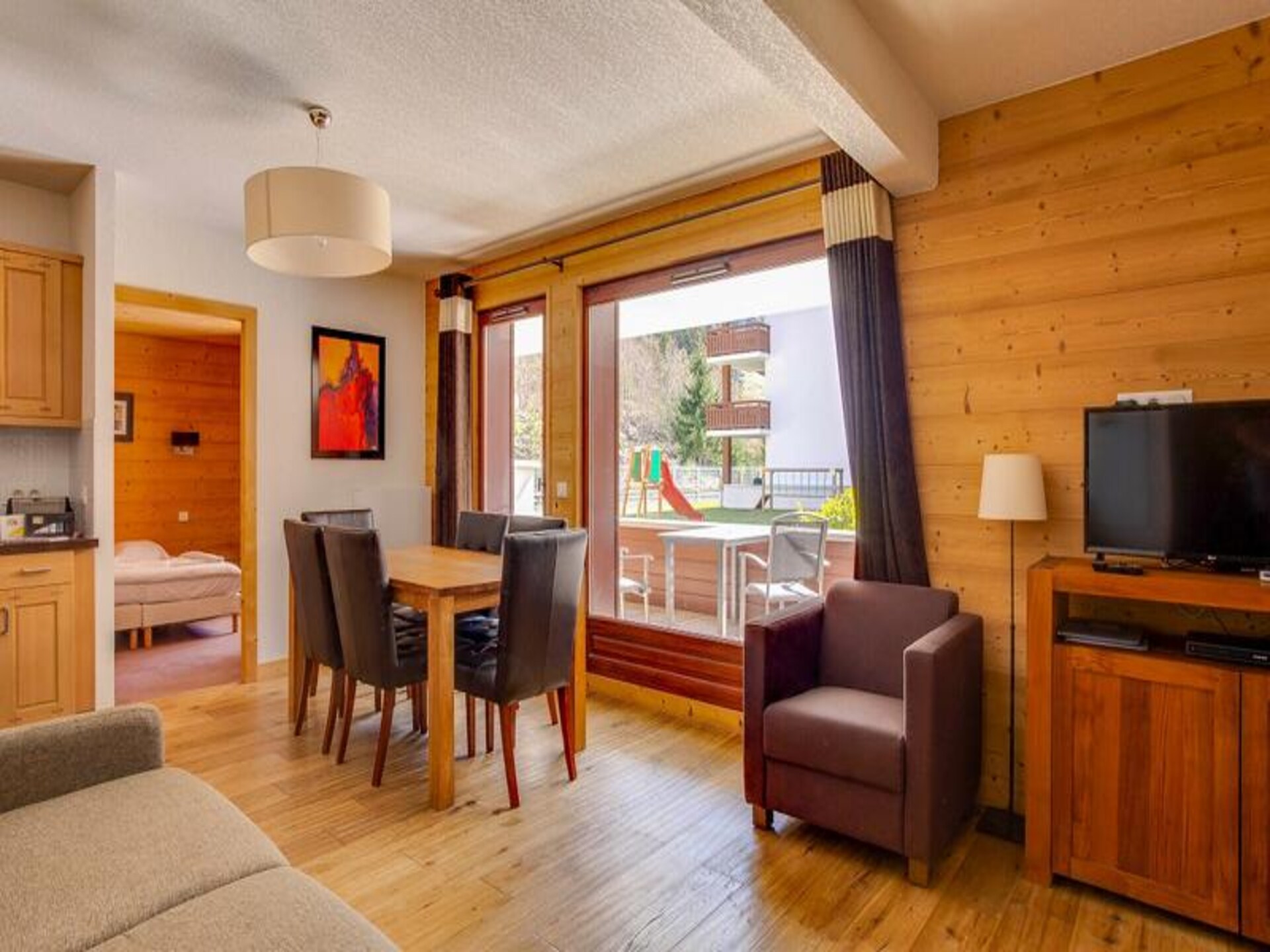 Appartement 6 pers. in Vallorcine met zwembad, sauna & uitzicht op de Mont Blanc - foto 17