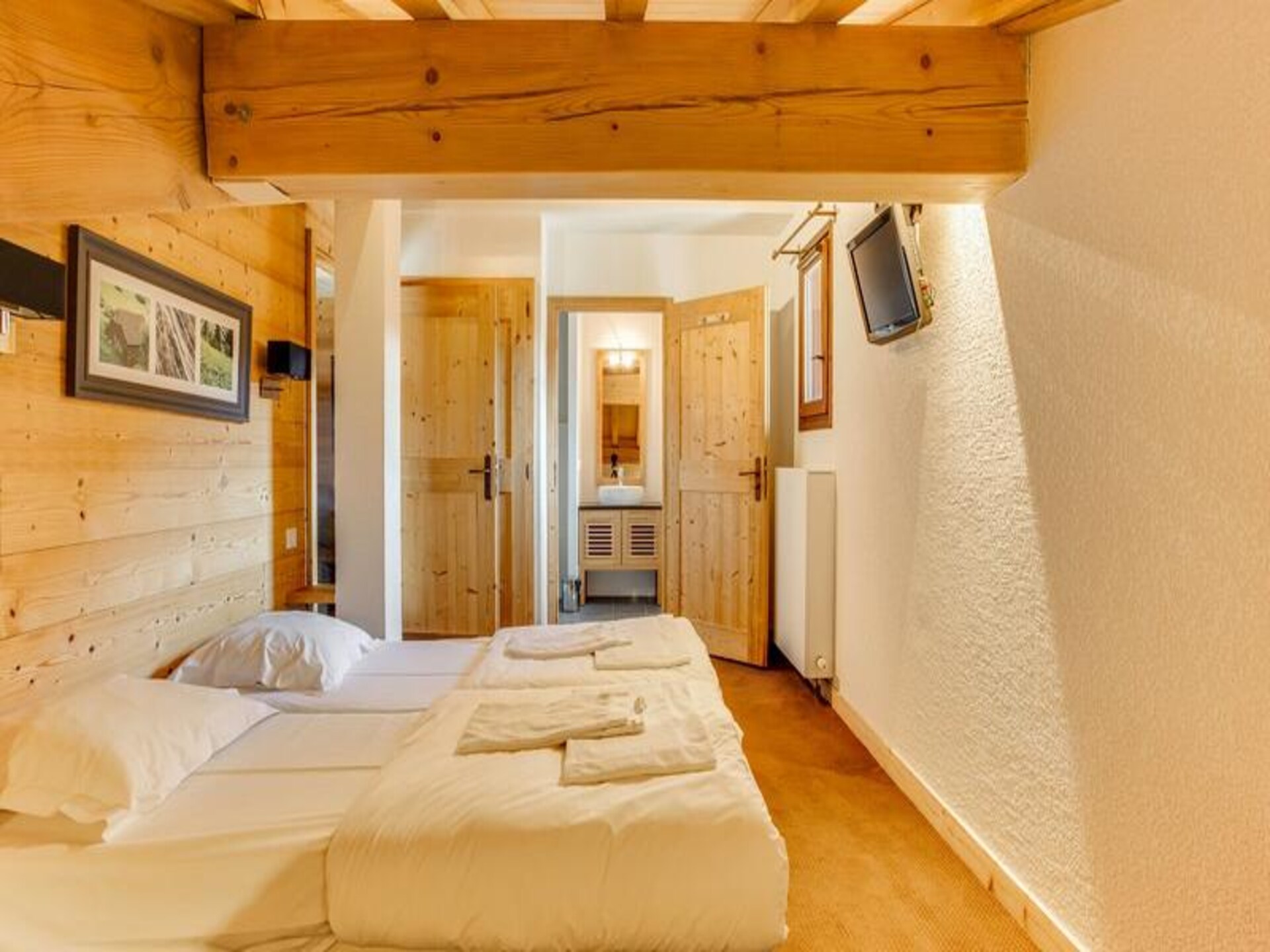 Appartement 6 pers. in Vallorcine met zwembad, sauna & uitzicht op de Mont Blanc - foto 21