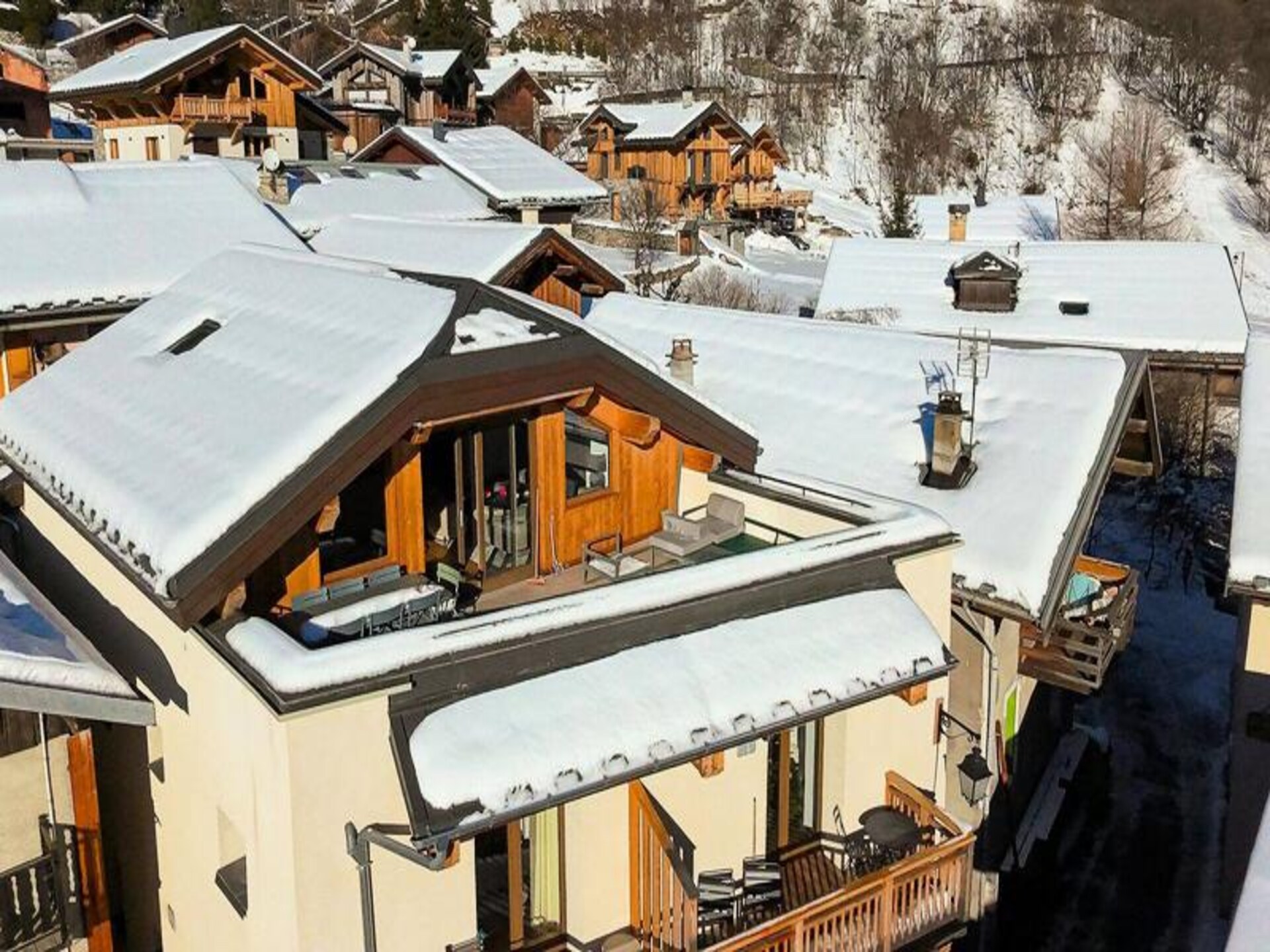 Ruim chalet voor 10 personen met sauna en panoramisch uitzicht op de Vanoise - foto 8