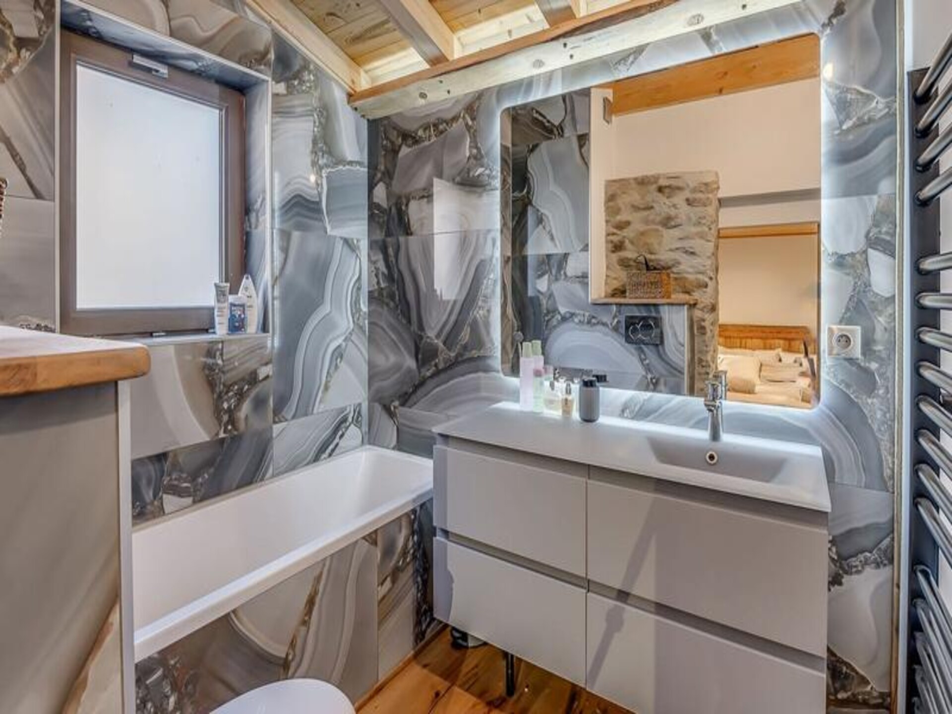 Ruim chalet voor 10 personen met sauna en panoramisch uitzicht op de Vanoise - foto 25