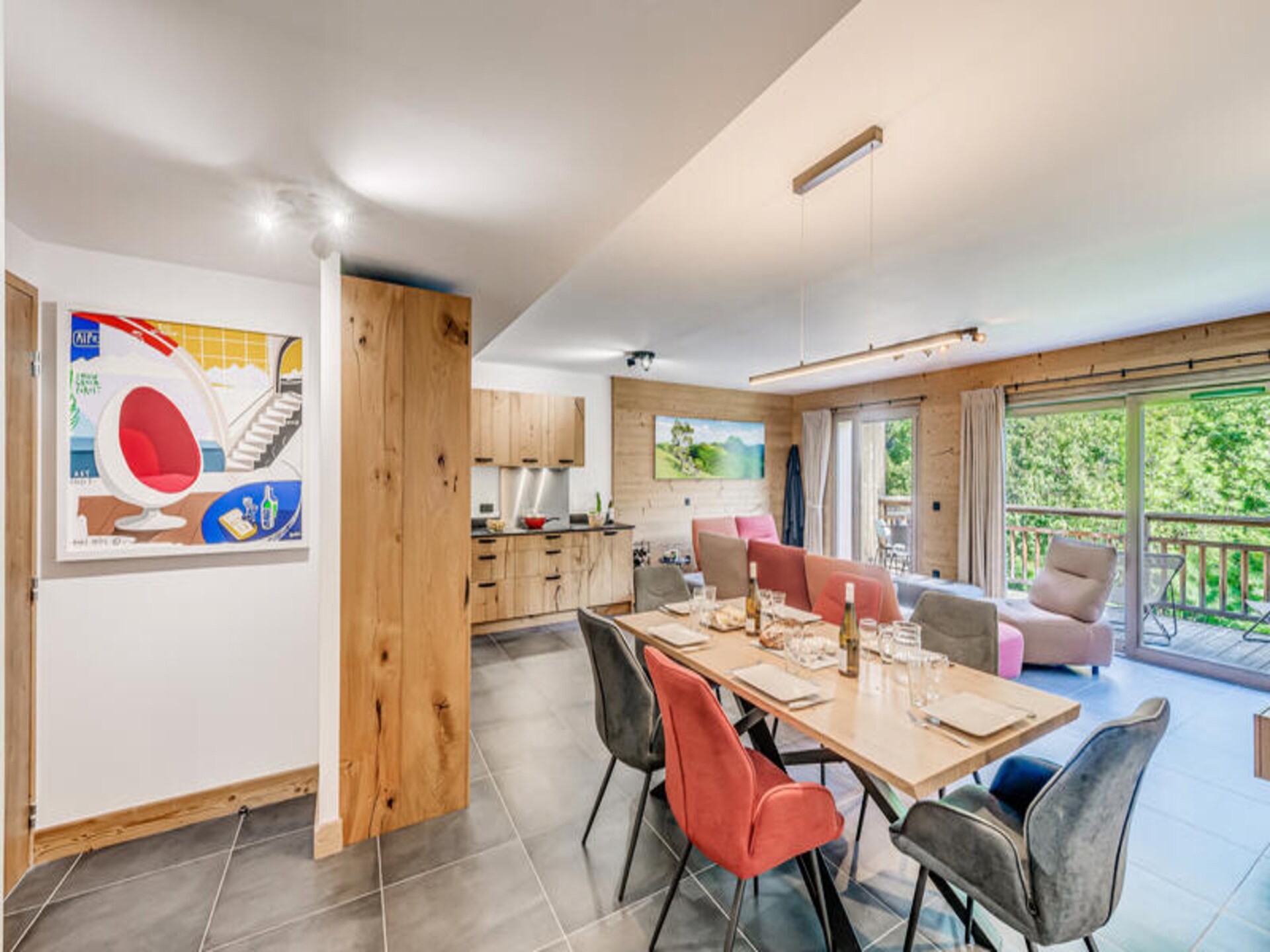 Ruim appartement voor 8 personen met panoramisch uitzicht op de Vanoise - foto 15