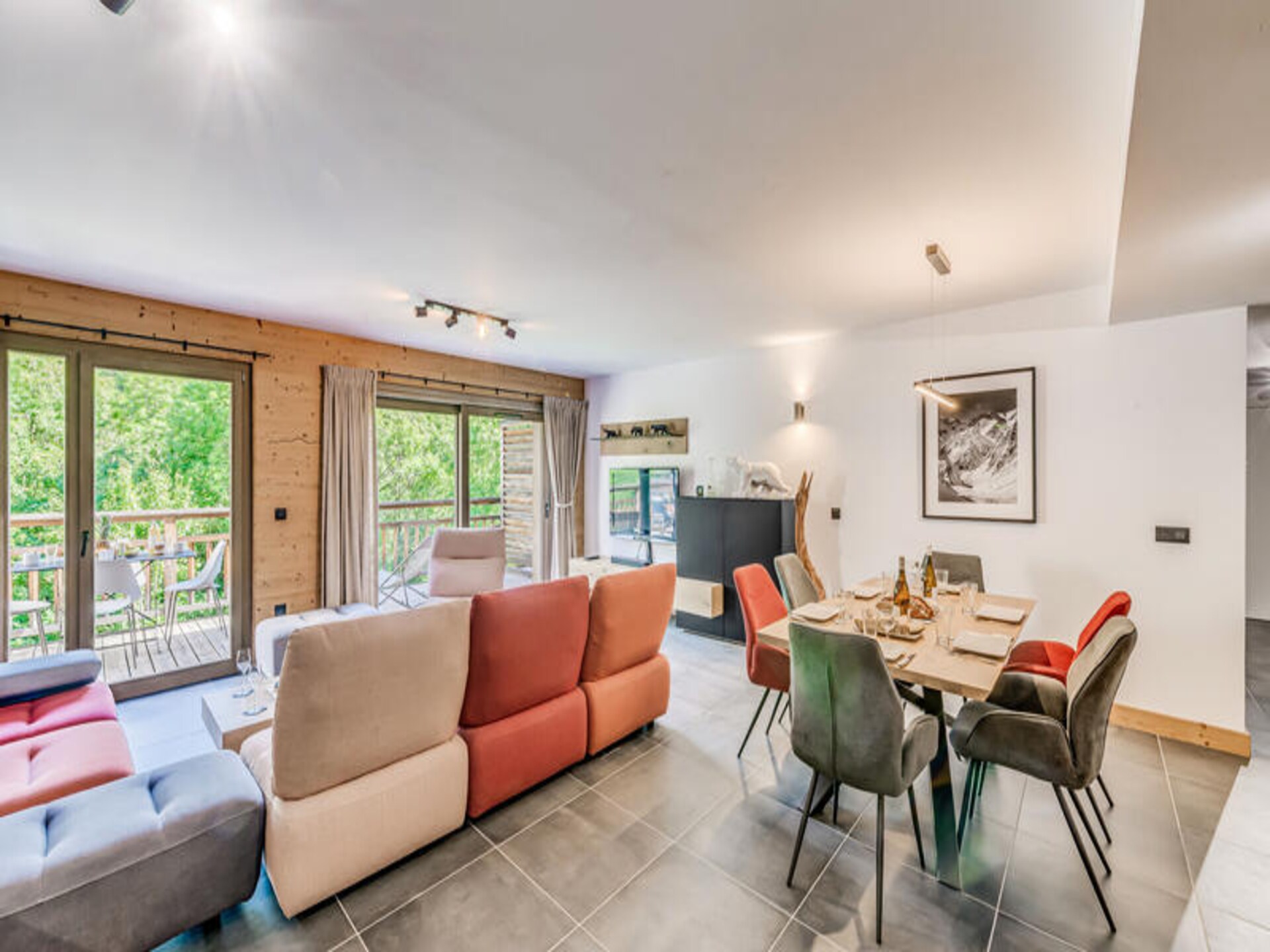 Ruim appartement voor 8 personen met panoramisch uitzicht op de Vanoise - foto 19