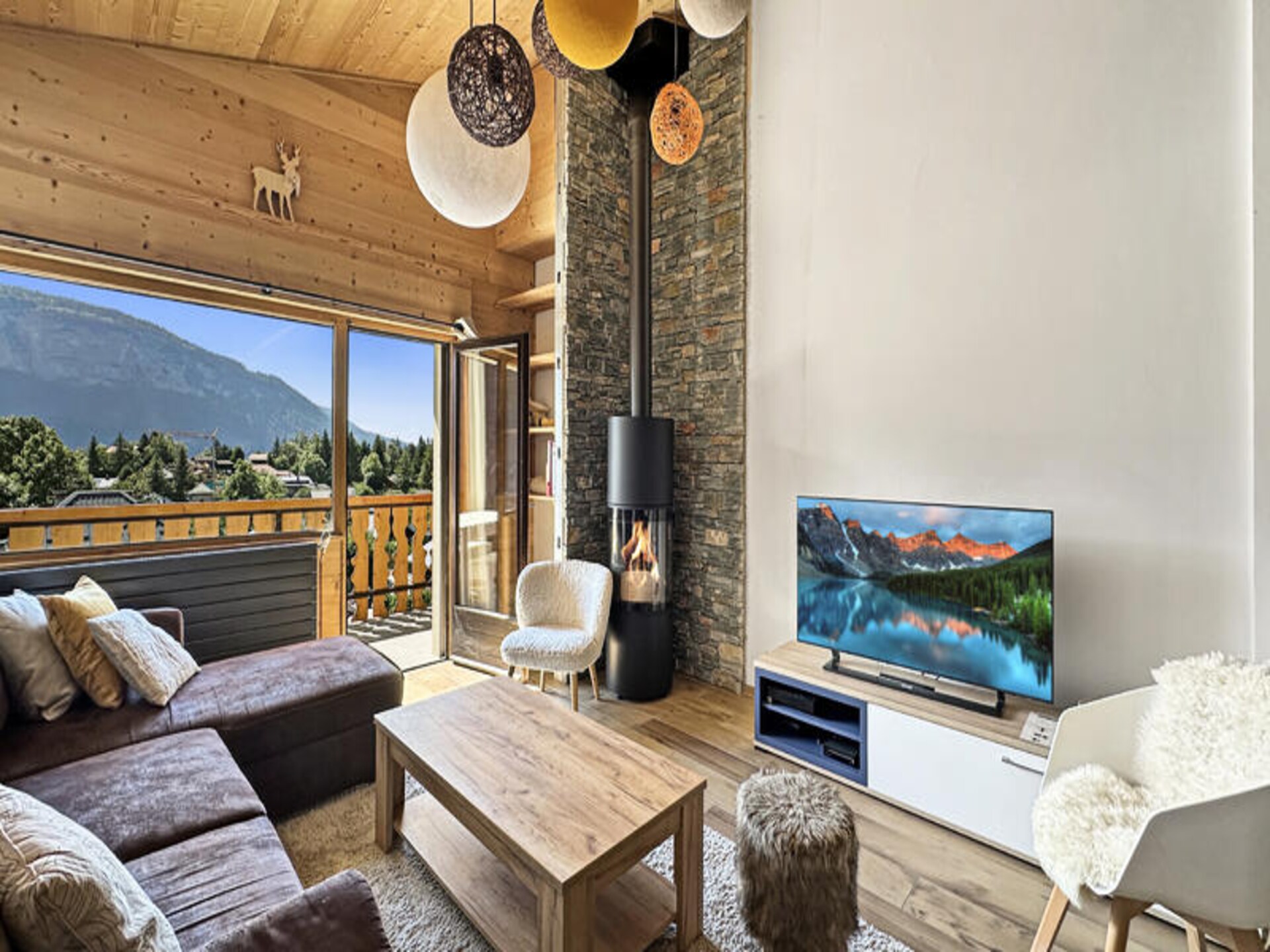 Licht appartement in het hart van Les Carroz, vlakbij de piste - foto 1