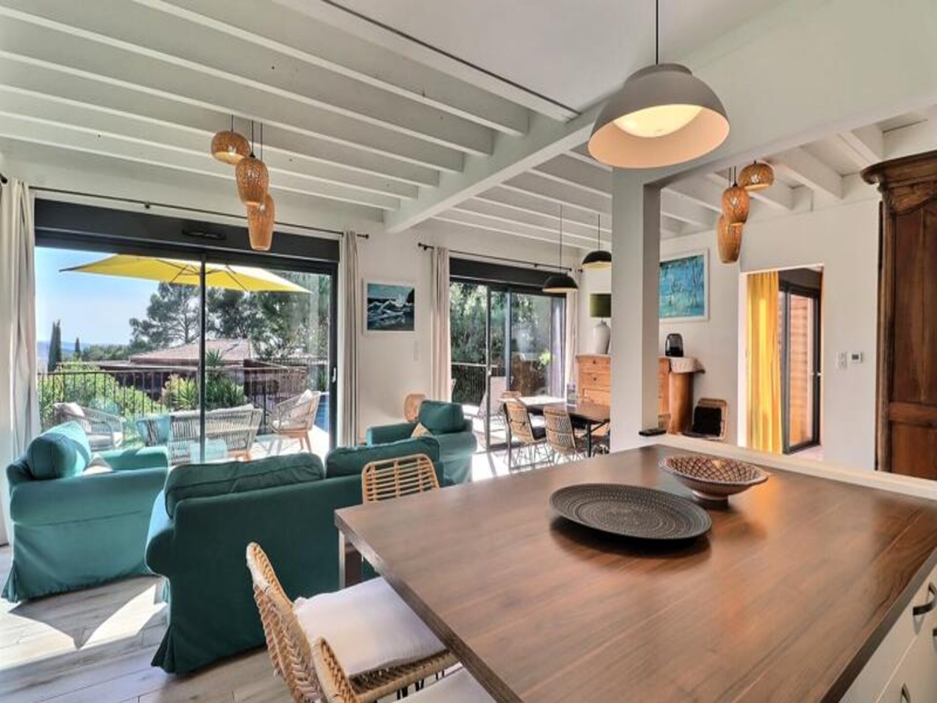 Ruime houten villa met zoutwaterzwembad en panoramisch uitzicht bij Aix-en-Provence - foto 10