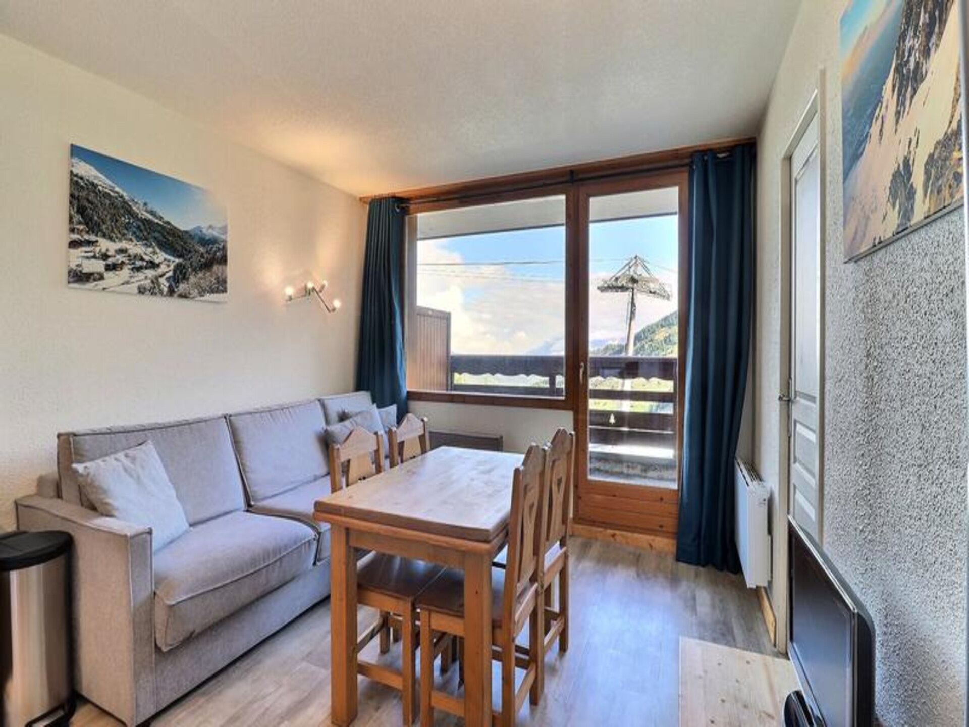 Appartement aan de piste in Les Allues met uitzicht op de Alpen - foto 5