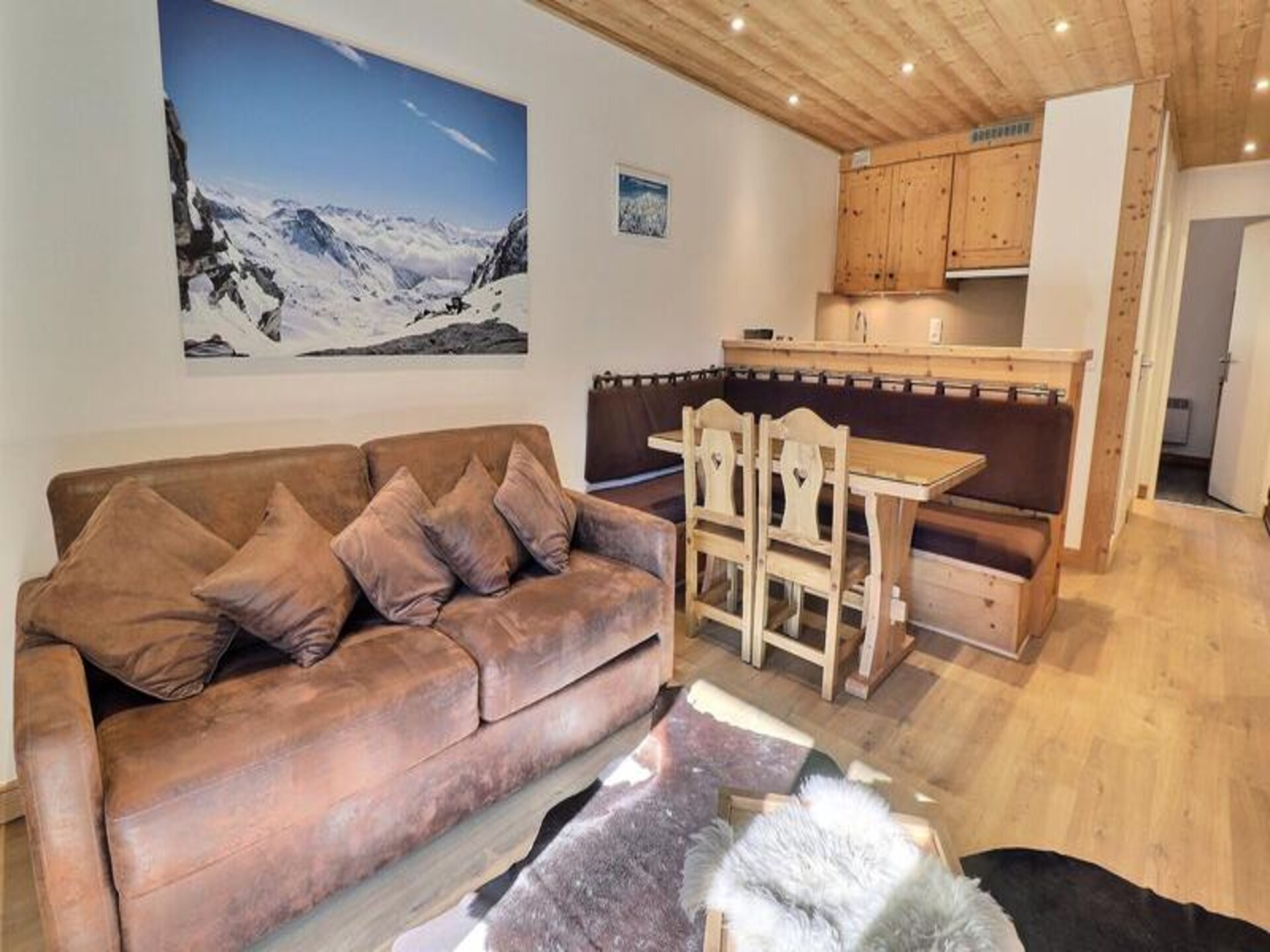 Appartement 6p in Les Allues met balkon, direct aan de piste van Méribel-Mottaret - foto 11