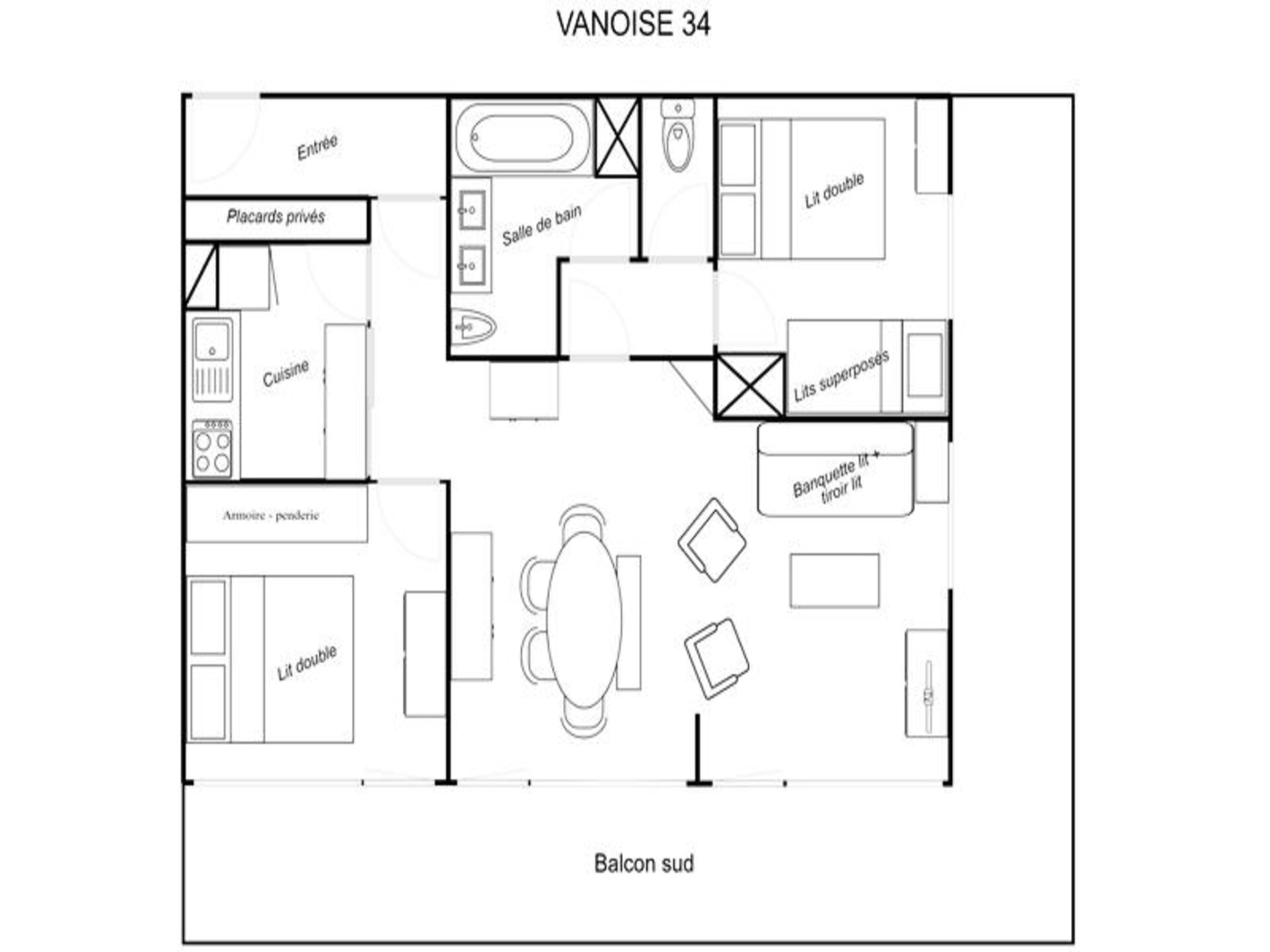 Appartement Vanoise: 100m van de piste met panoramisch balkon op zuiden - foto 25