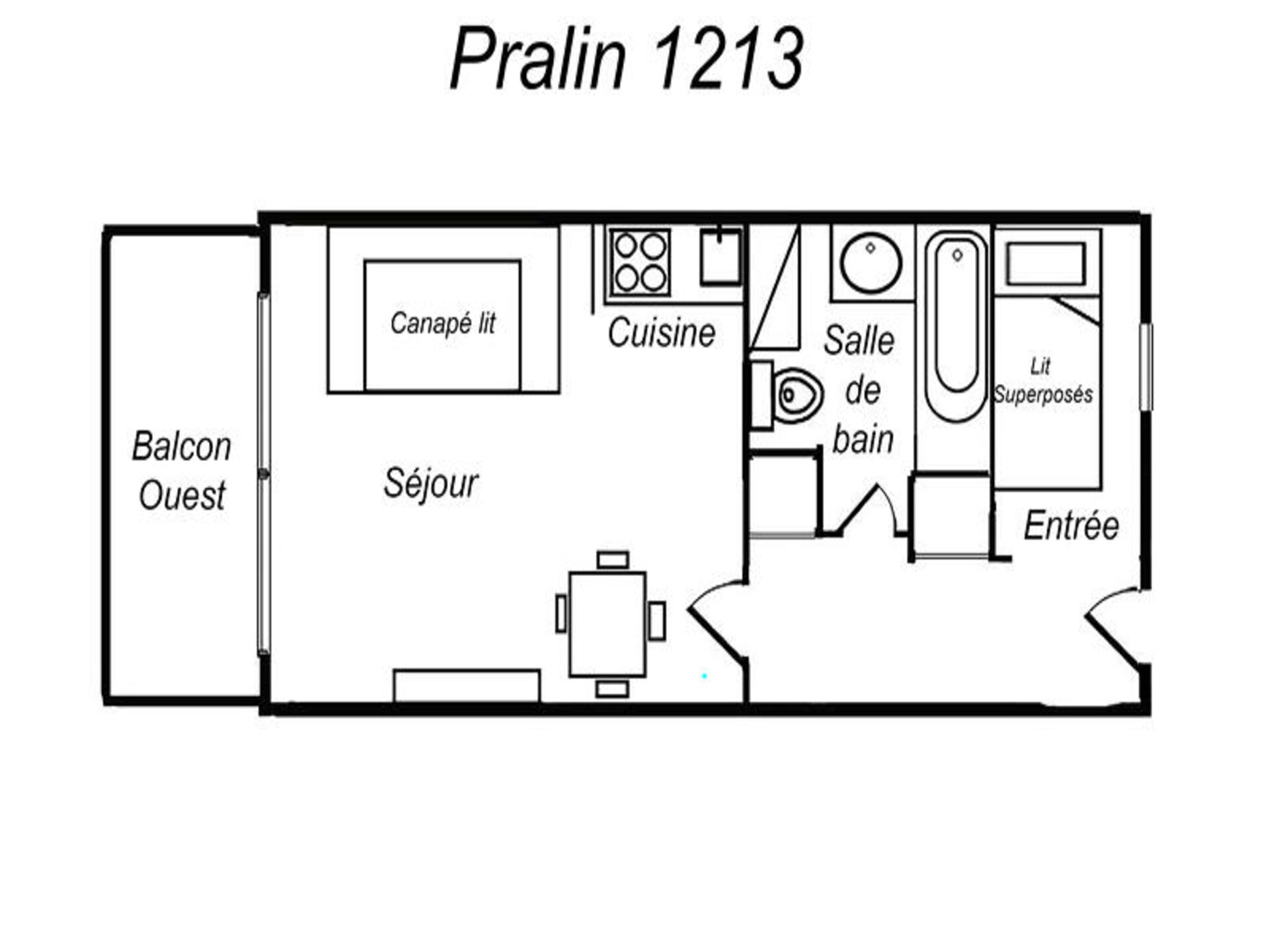 Studio Pralin: knus appartement op 100m van de piste in Méribel - foto 12