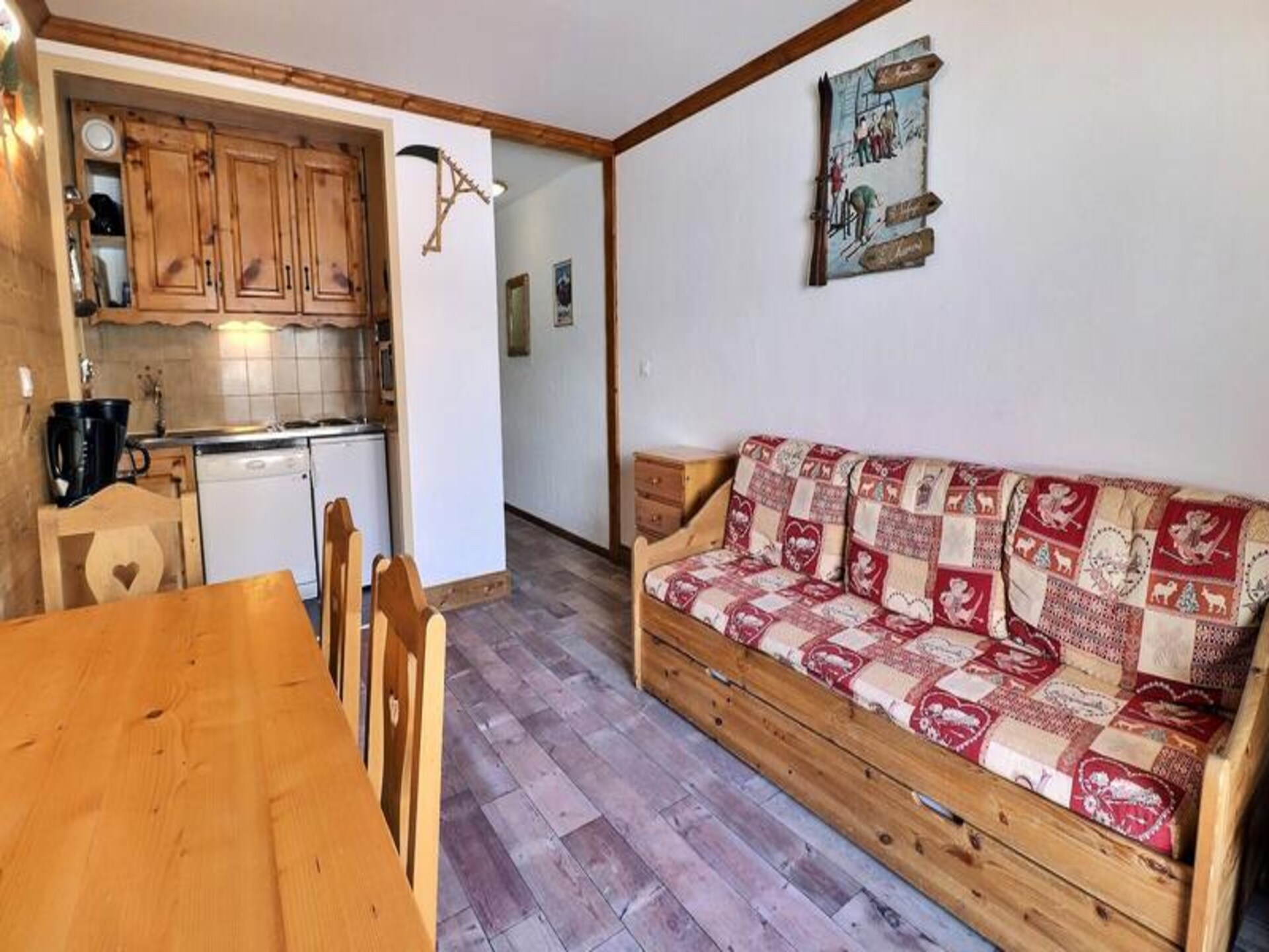 Appartement direct aan de piste met uitzicht op Mont Vallon - foto 13