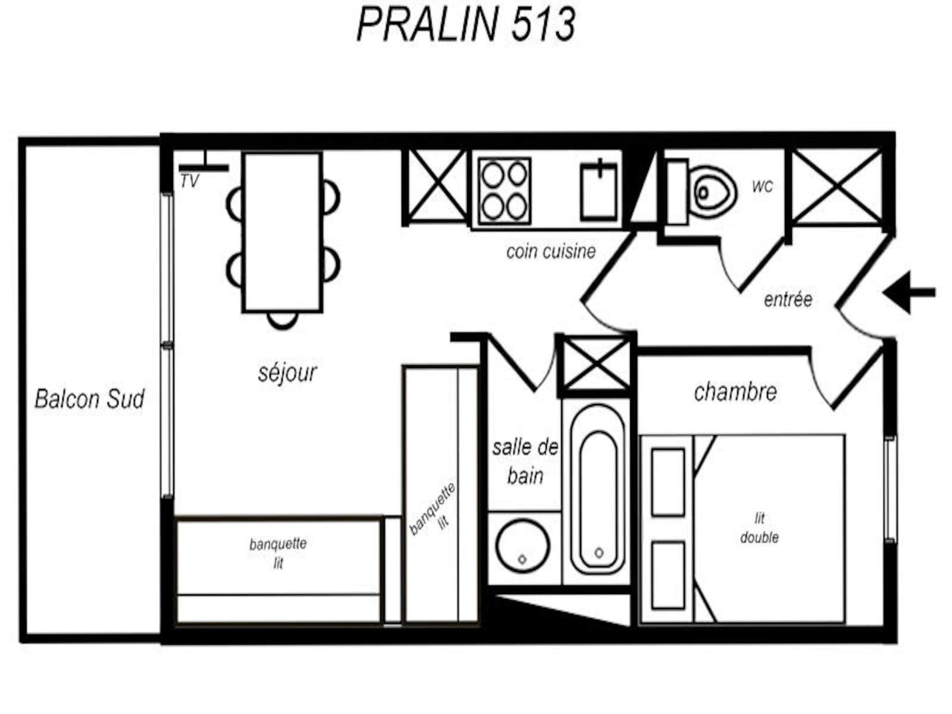 Knus appartement in Les Allues nabij de pistes van Méribel - foto 12