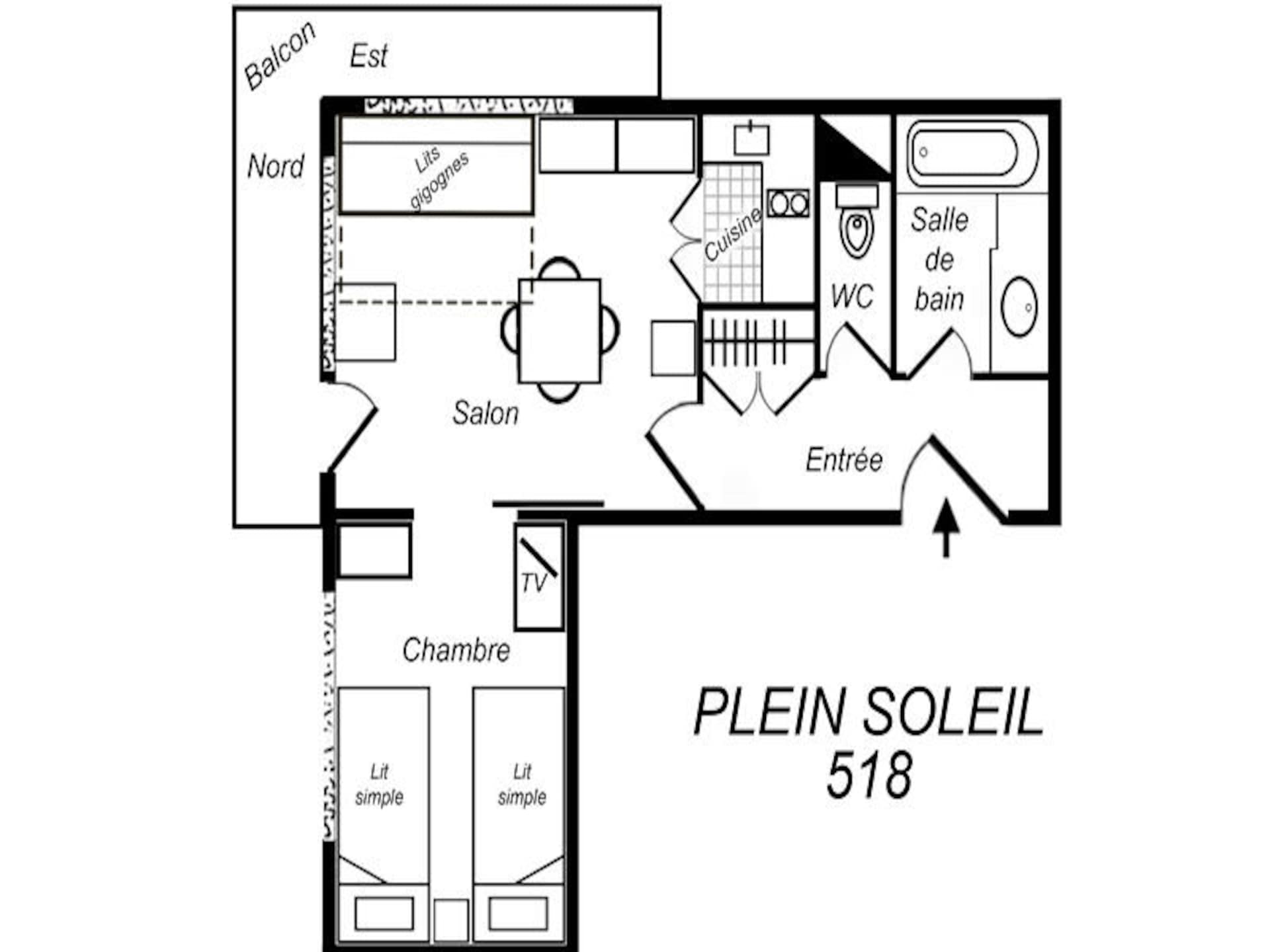 Gezellig ski-in/ski-out appartement in Les Allues - foto 11