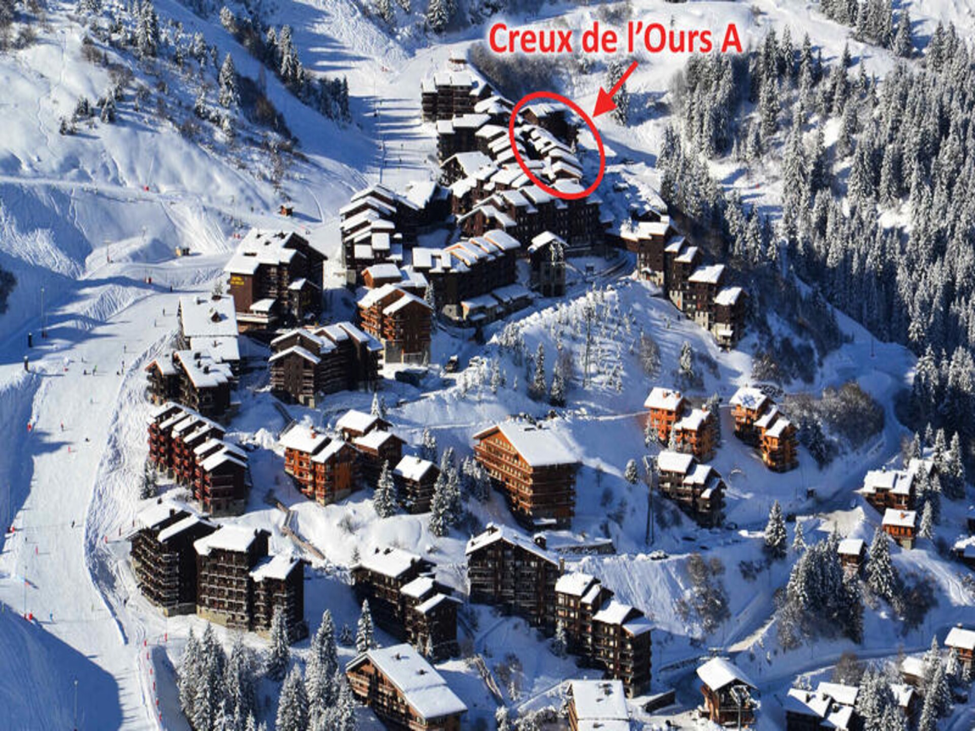 Knus appartement aan de piste in Les Allues met balkon op het noorden - foto 2