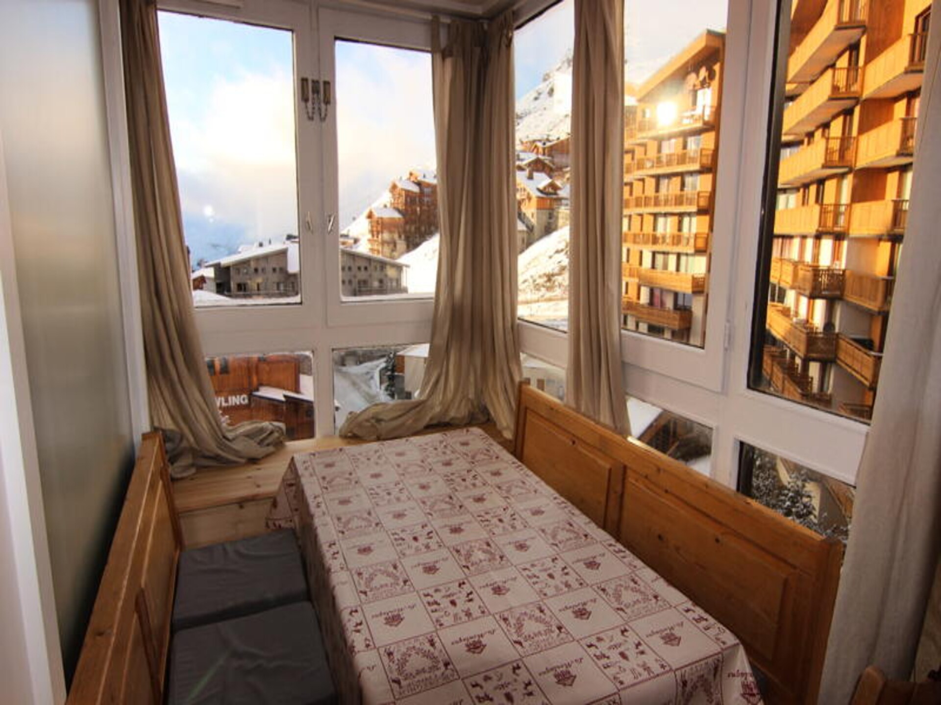 Appartement 4p in Val Thorens, direct aan de piste met zonnige veranda - foto 13