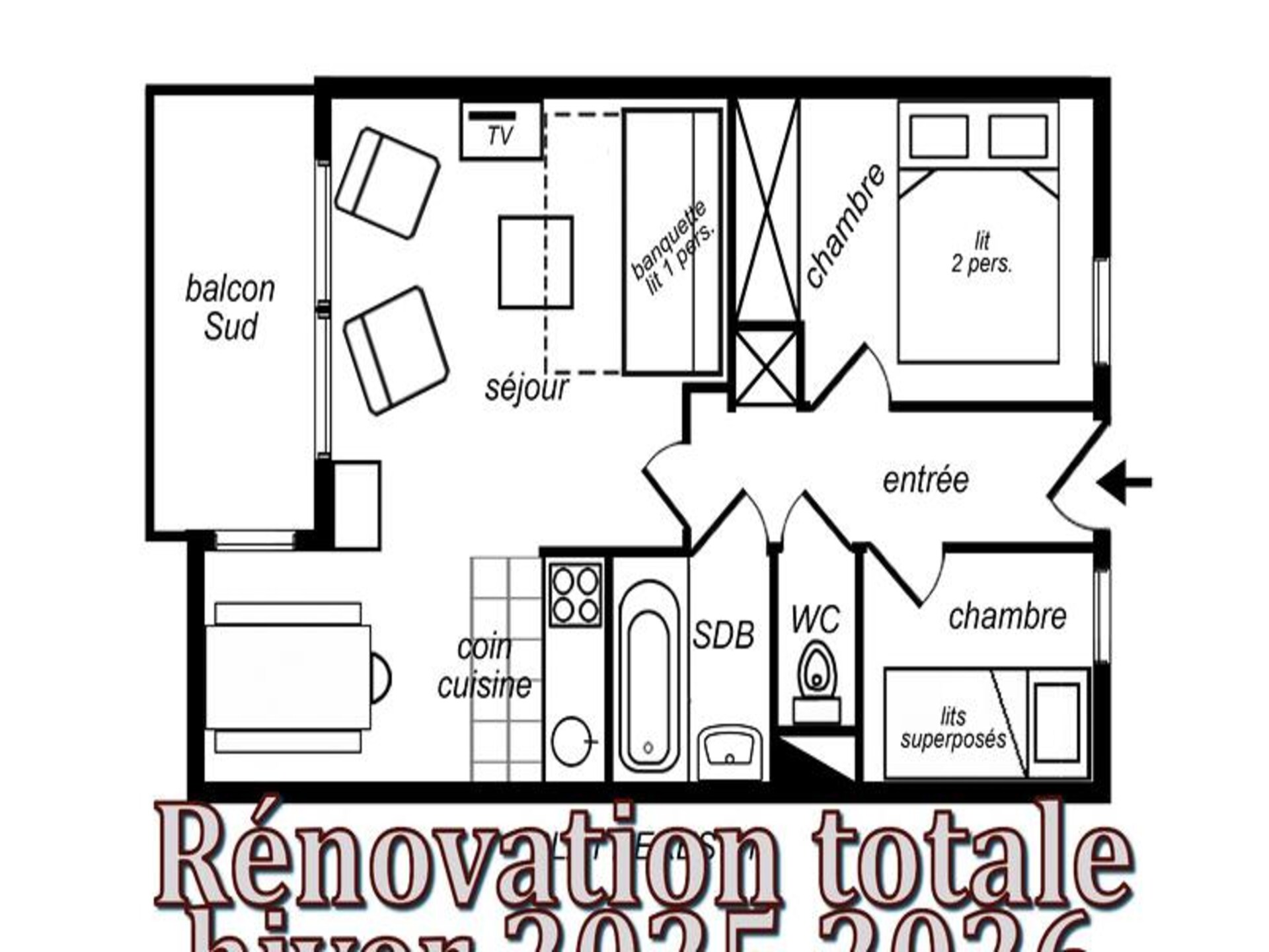 Appartement aan de piste in Les Allues met uitzicht op Mont Vallon - foto 21