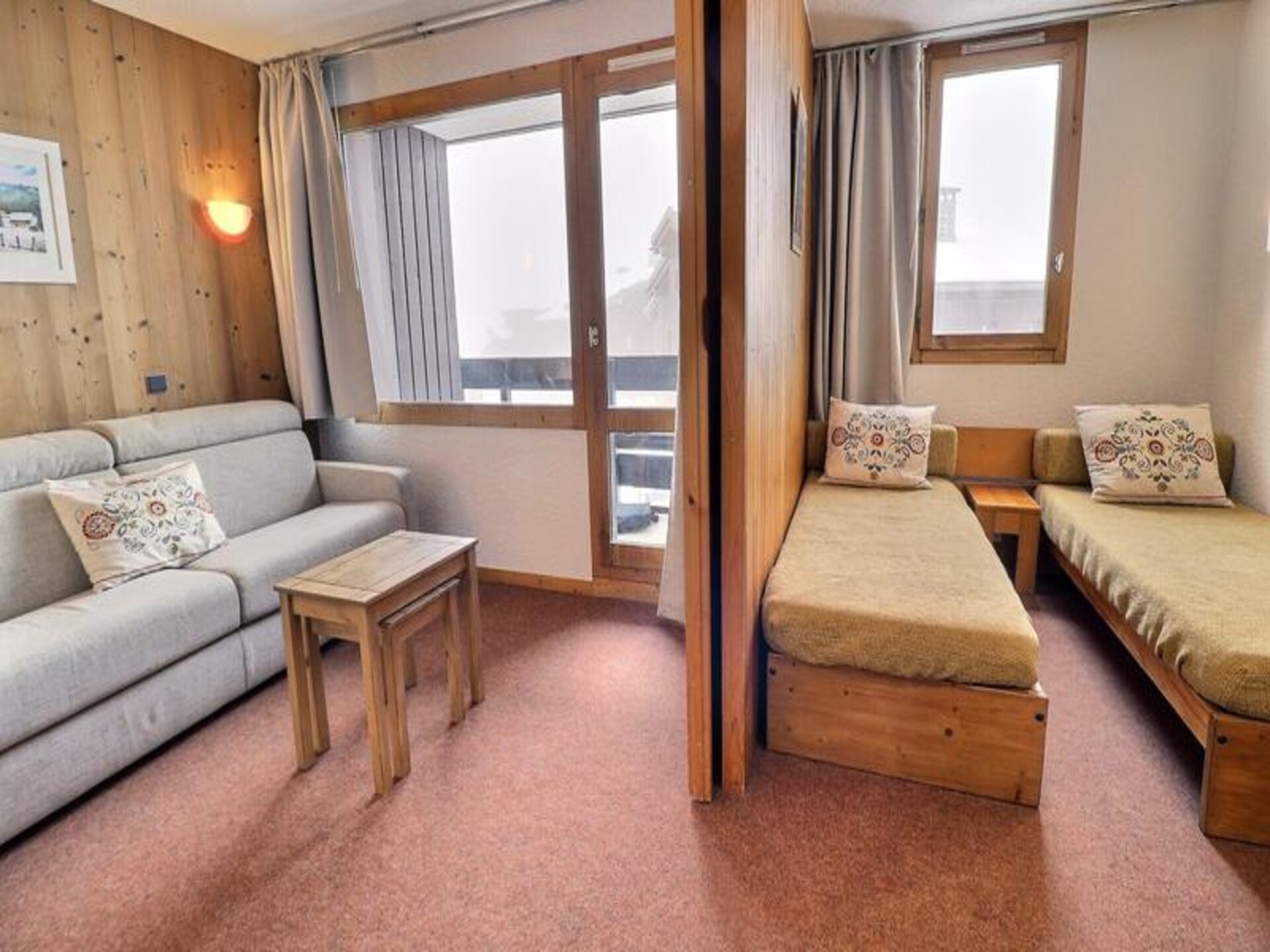 Studio Les Allues direct aan de piste met balkon op het zuiden - foto 16