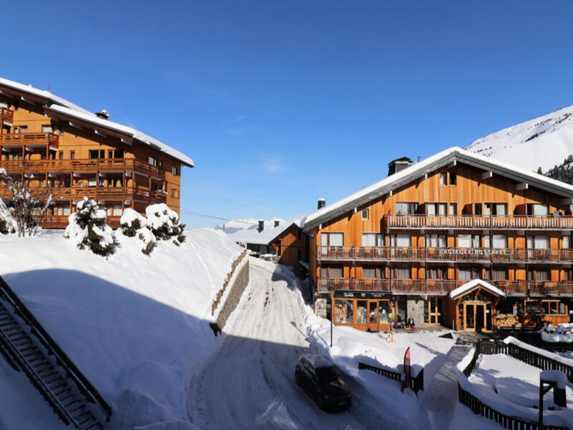 Gezellig alpine studio in Méribel, direct aan de piste met balkon - foto 18