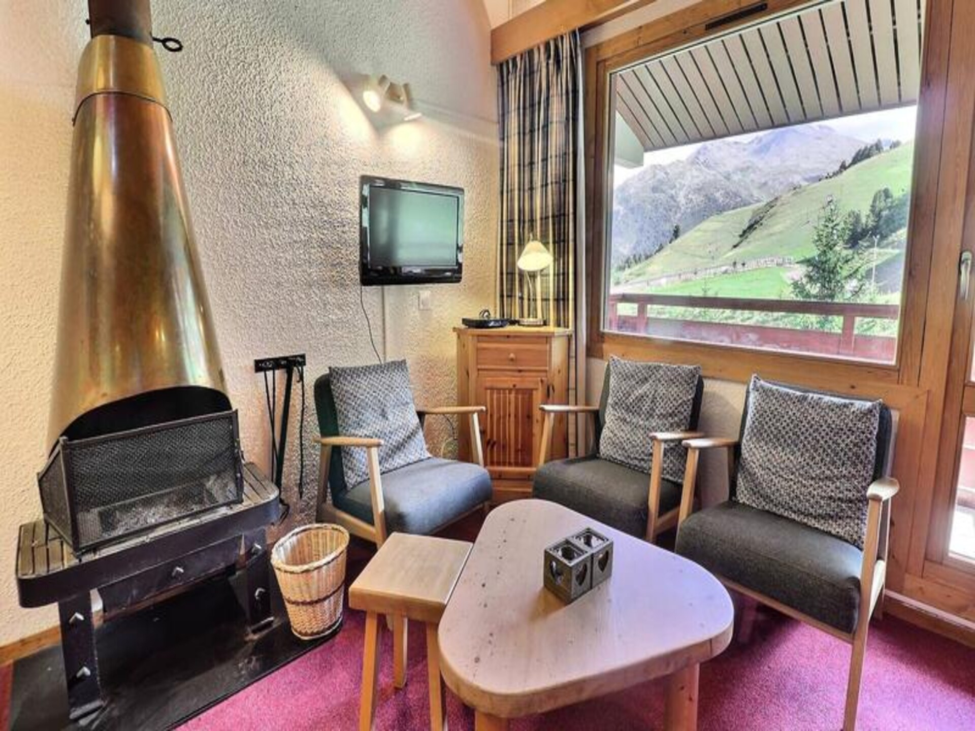 Appartement aan de piste in Les Allues met adembenemend uitzicht - foto 13