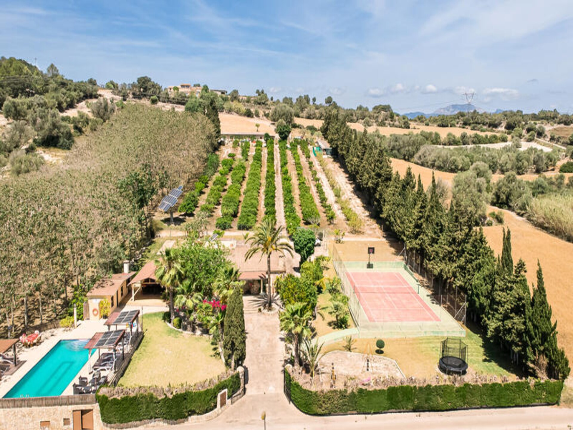 Landelijke villa in Llubí met privézwembad, tennisbaan en 6 suites - foto 12