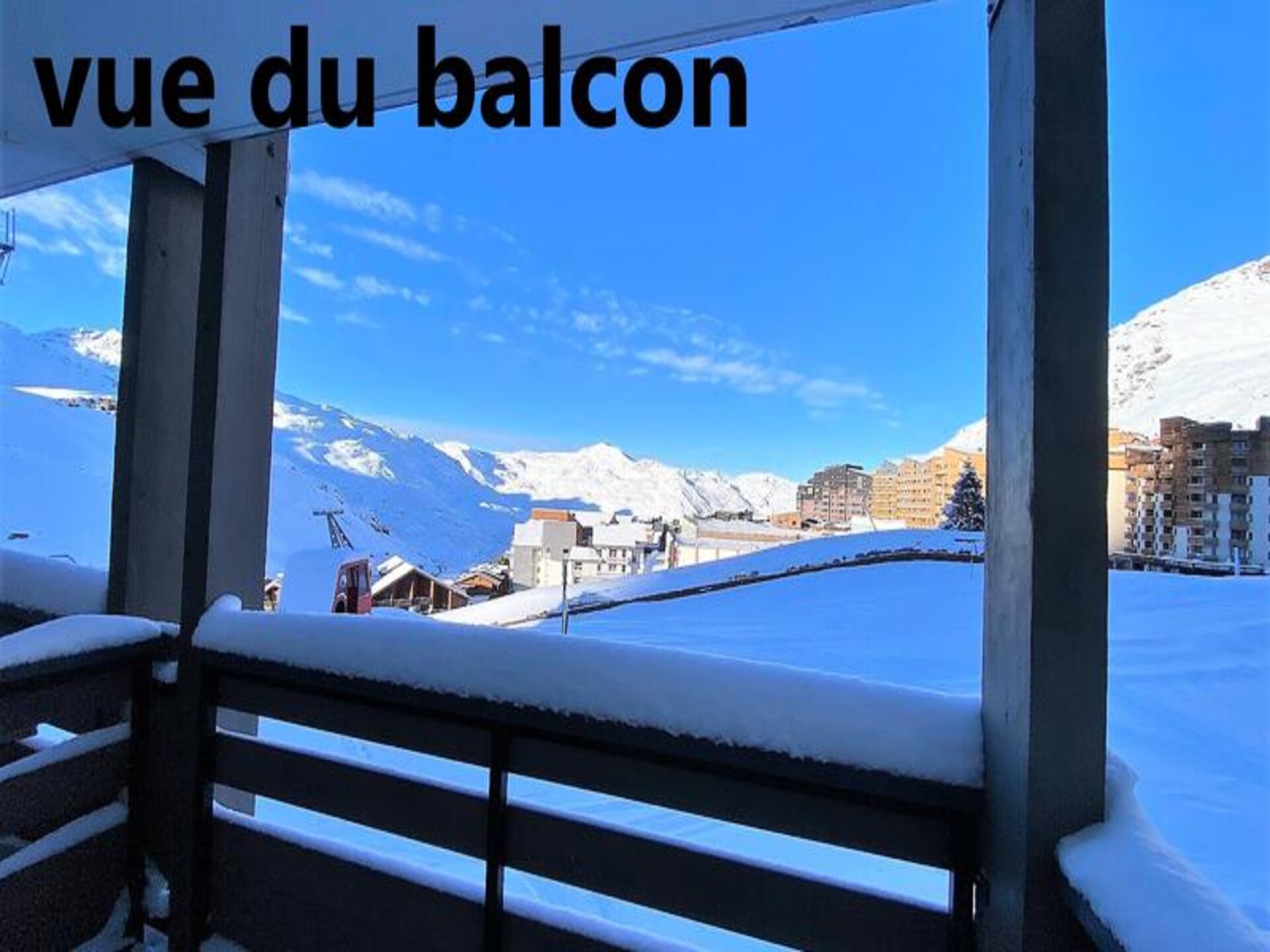 Appartement 4p met balkon en uitzicht op Val Thorens, vlakbij de piste - foto 14