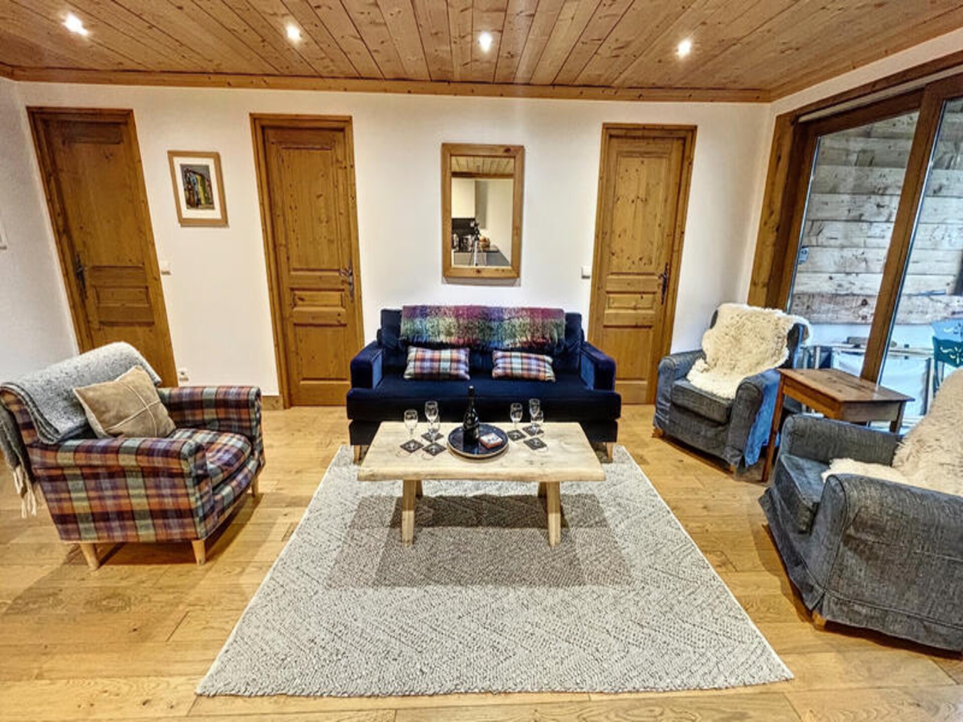Gelijkvloers appartement met tuin direct aan de piste in Les Gets - foto 1