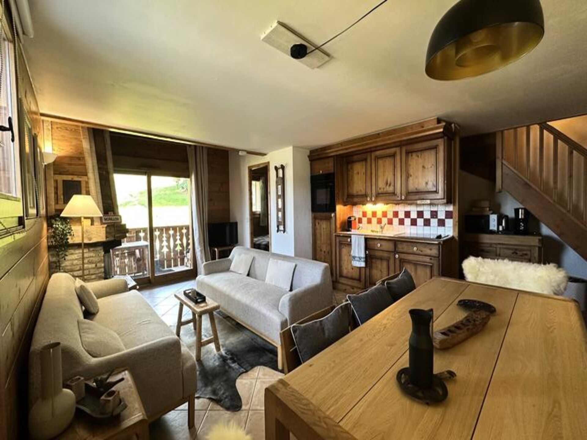 Ruim 8-persoons appartement met balkon op de piste in Morillon 1100 - foto 3