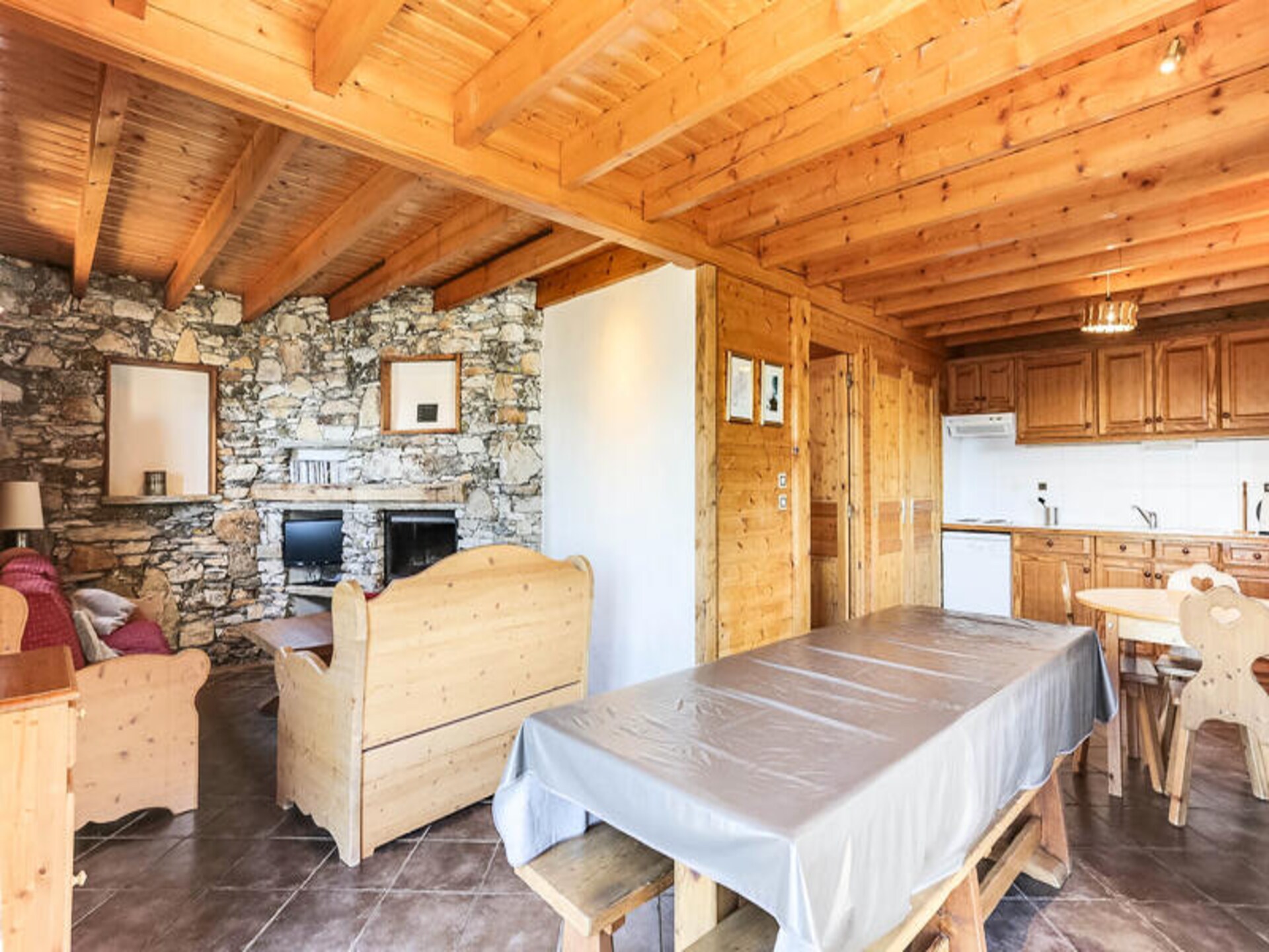 Chalet Forsythia: Ruim appartement voor 10 personen in Peisey-Vallandry - foto 12