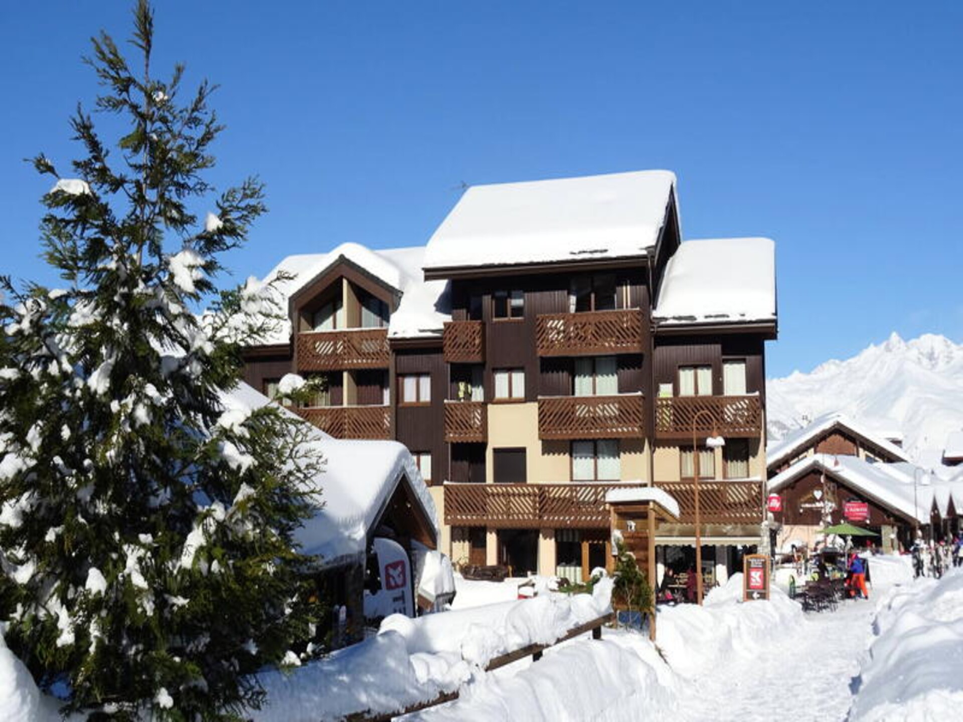 Knus appartement in Vallandry met balkon op zuiden, vlakbij de piste - foto 1