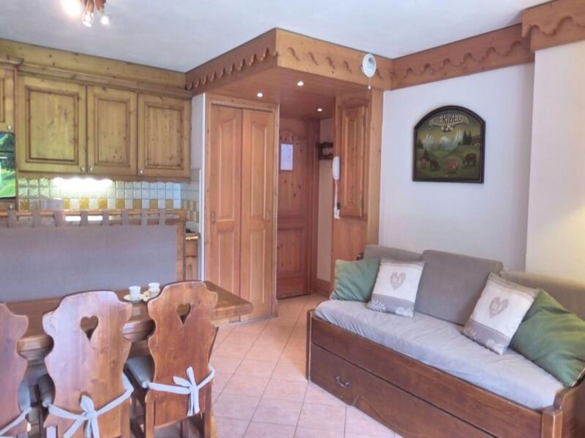 Appartement 6p aan de piste met zwembad en zuidwest-balkon in Méribel - foto 5