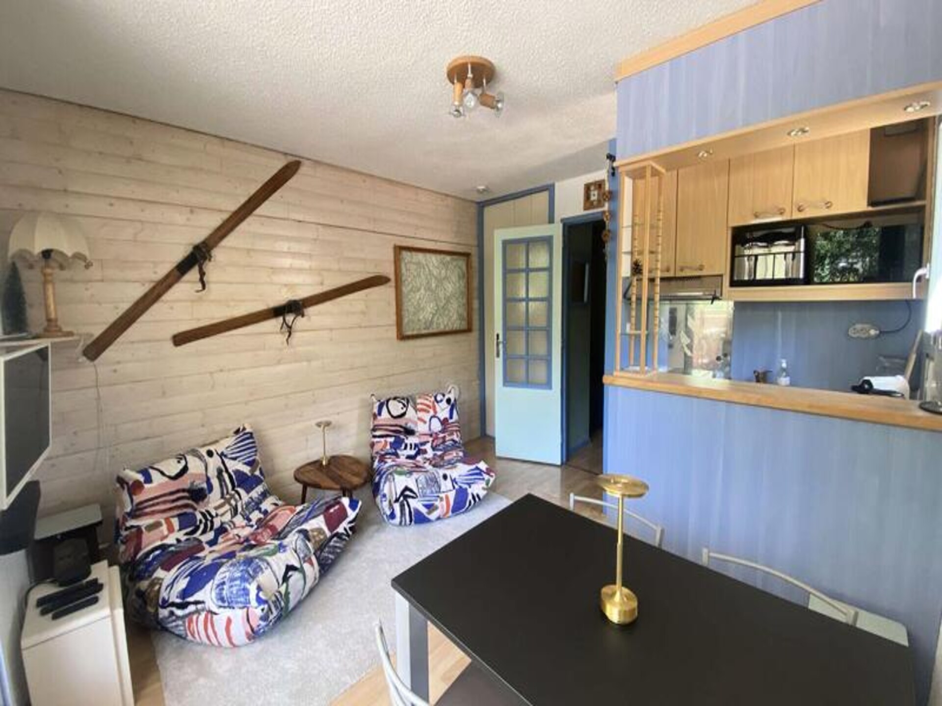 Licht appartement in Les Deux Alpes met balkon, 350m van de skilift - foto 2
