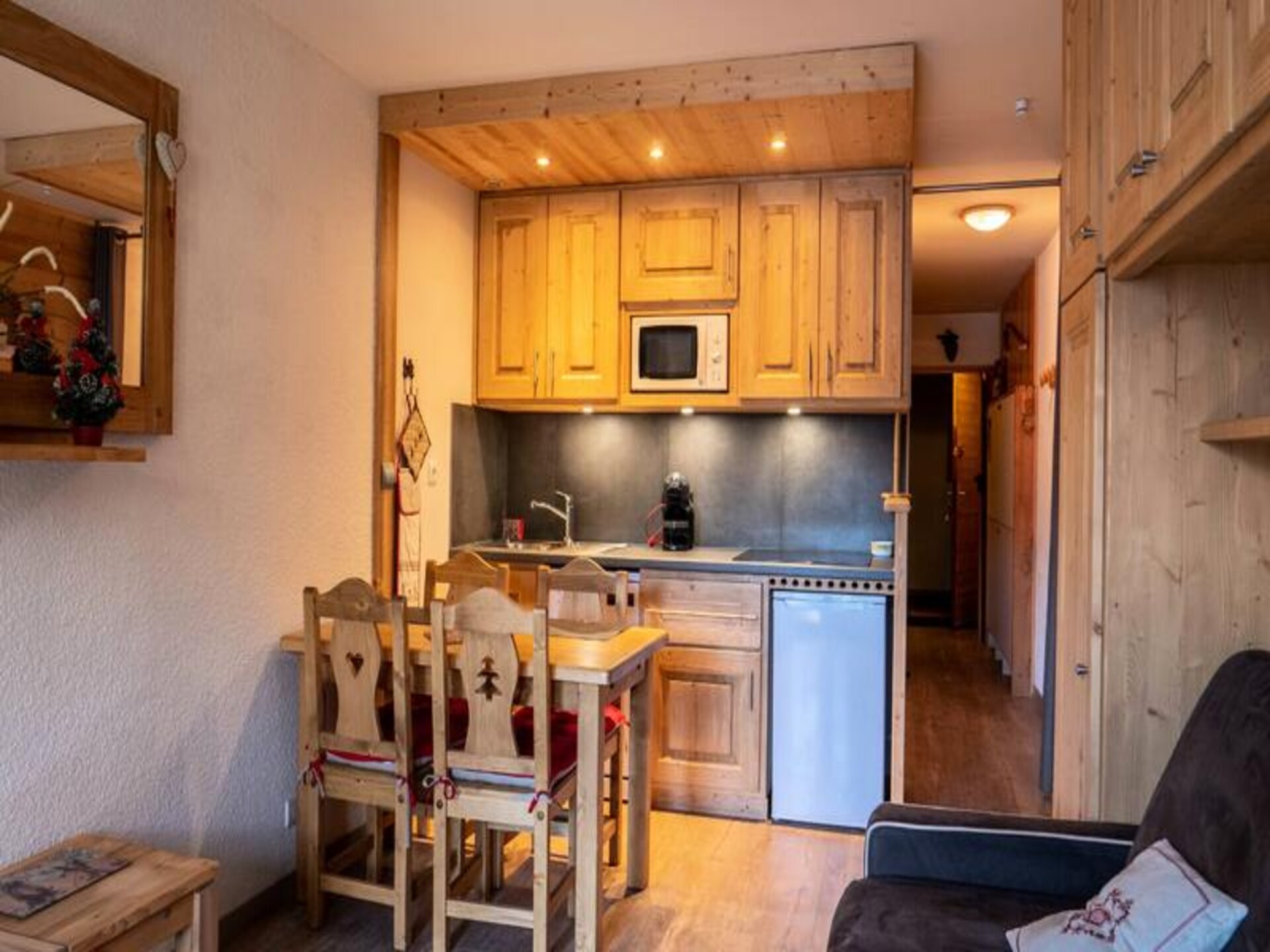 Knusse studio op de piste in Méribel Mottaret met zuidbalkon - foto 4