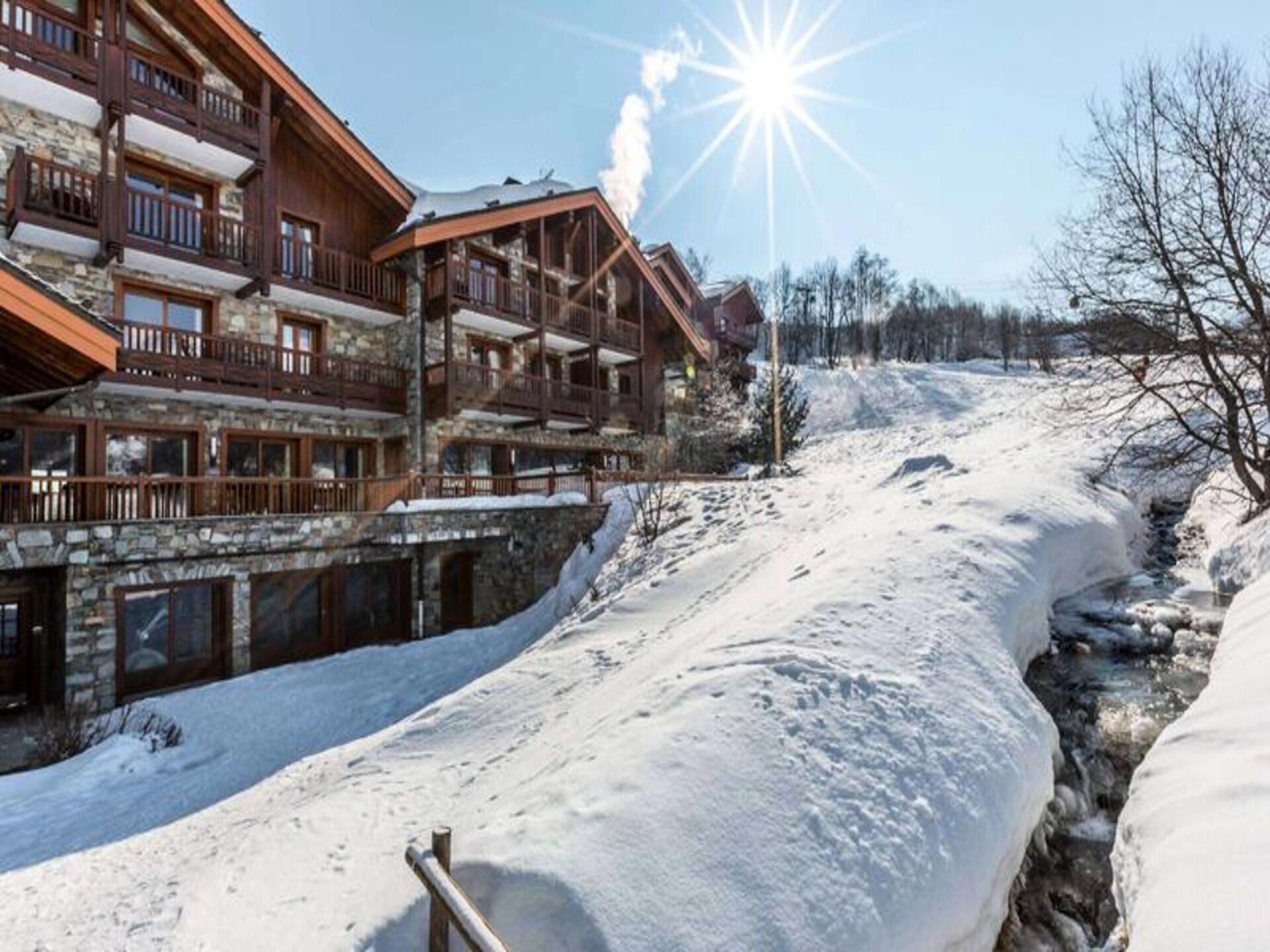 Luxe appartement aan de piste in Saint Martin de Belleville met wellness - foto 15