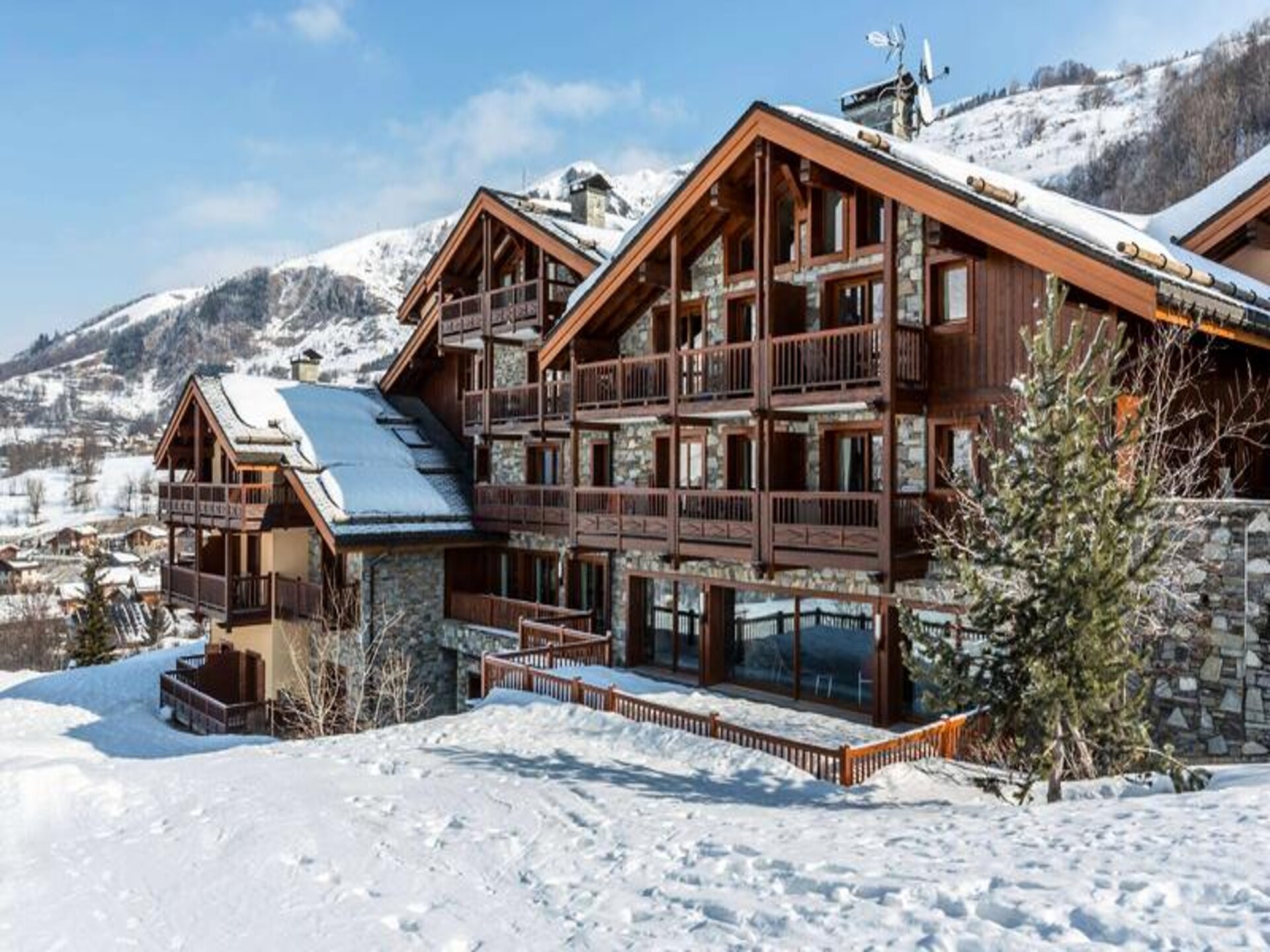 Luxe appartement aan de piste in Saint Martin de Belleville met wellness - foto 27