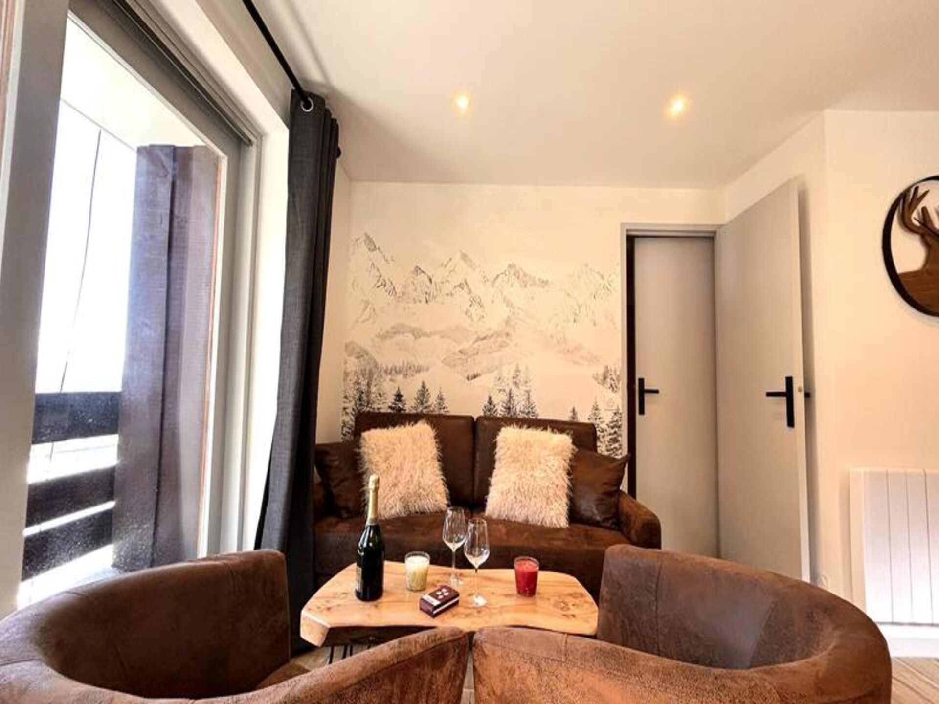 Licht appartement op 70m van de piste met panoramisch bergzicht - foto 2