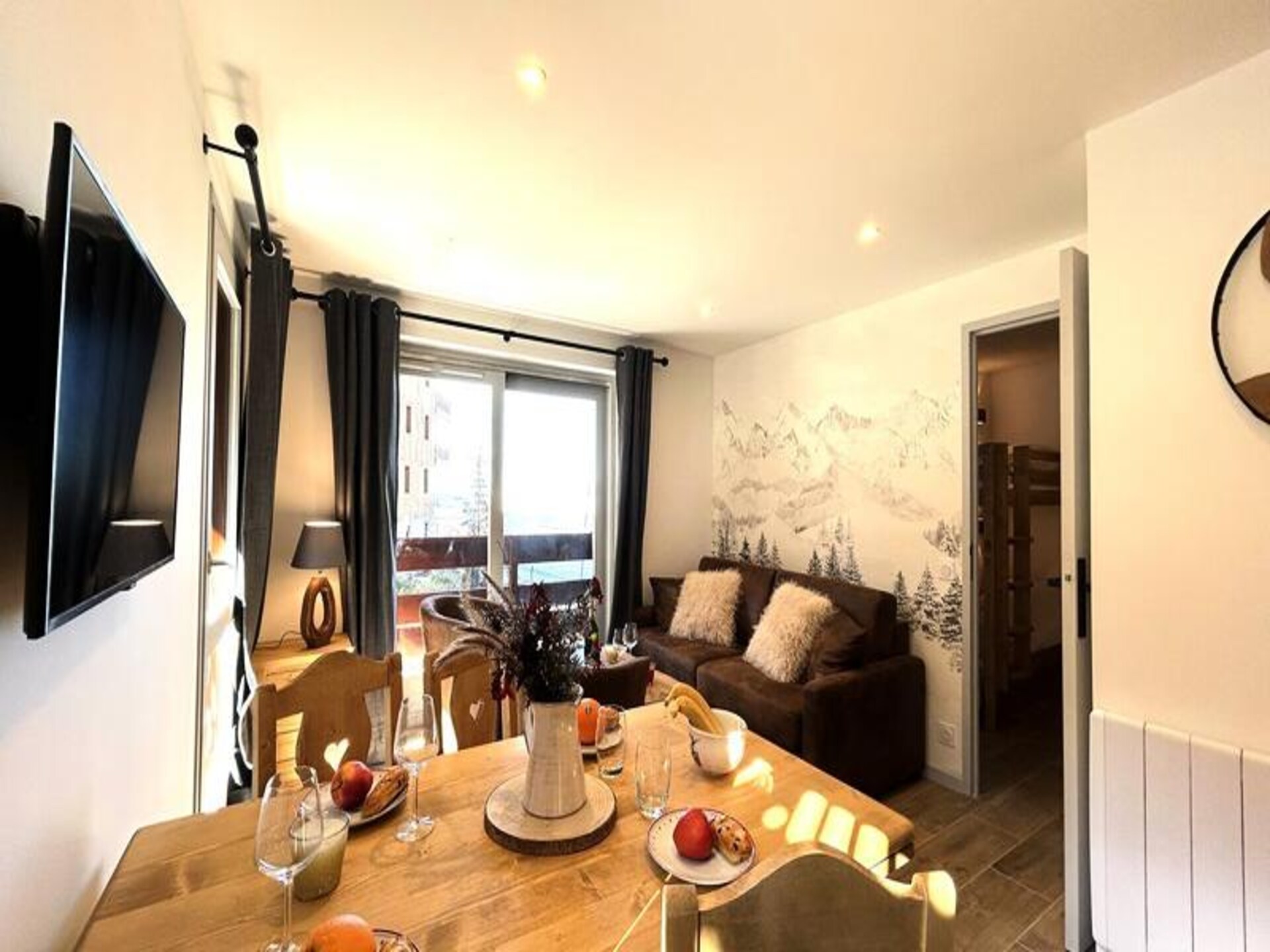 Licht appartement op 70m van de piste met panoramisch bergzicht - foto 5