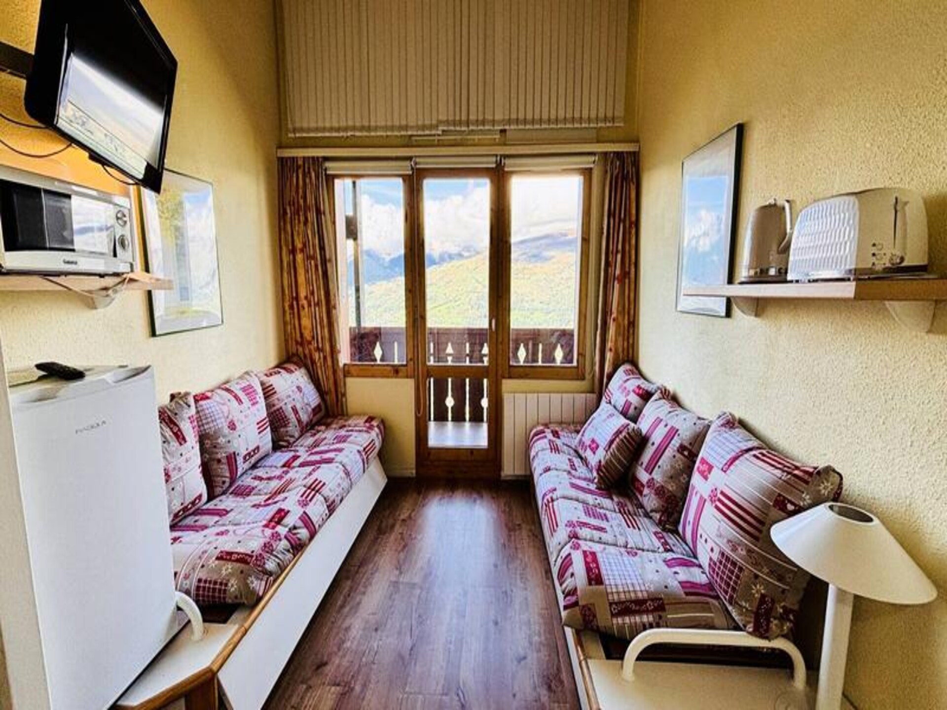 Appartement met Mont Blanc uitzicht, 100m van de piste in Les Coches - foto 1